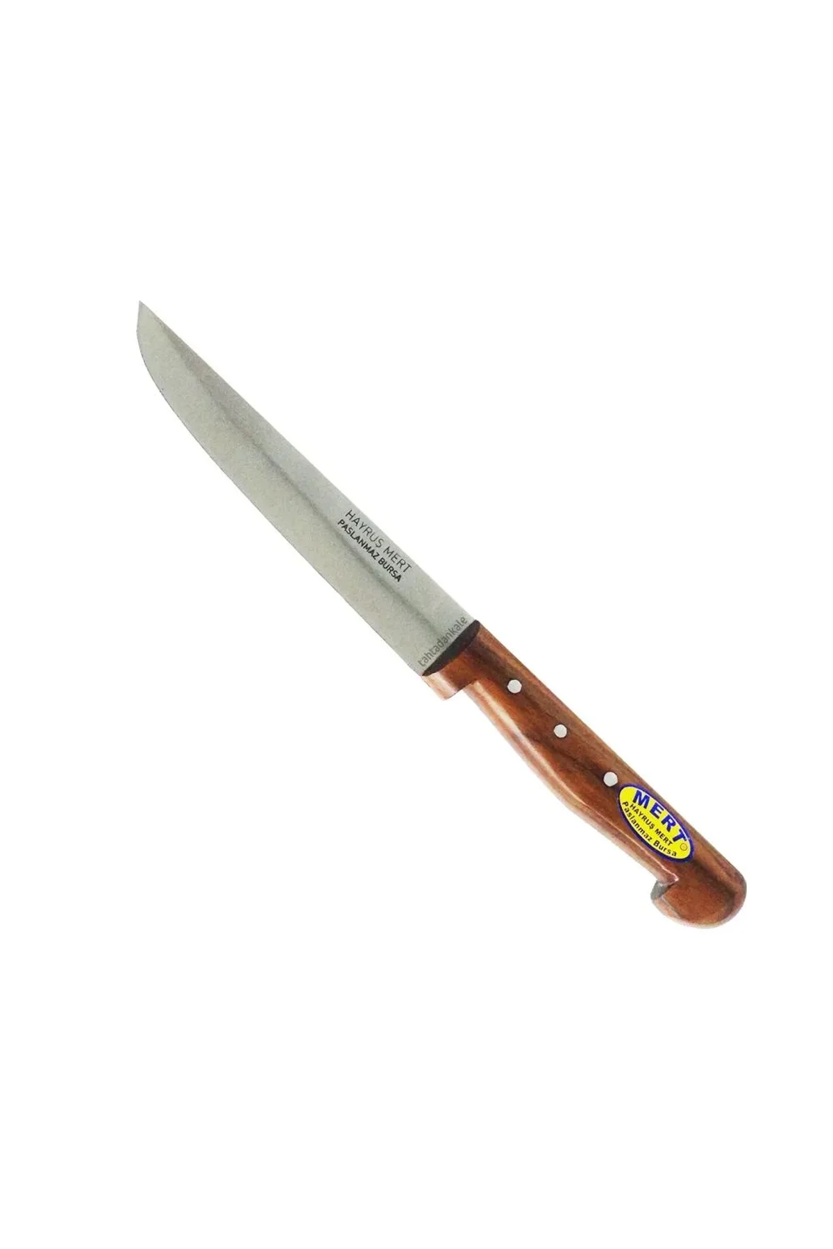 Paslanmaz Bursa Mutfak, Ekmek Bıçağı 15,5 Cm, Ahşap Sap