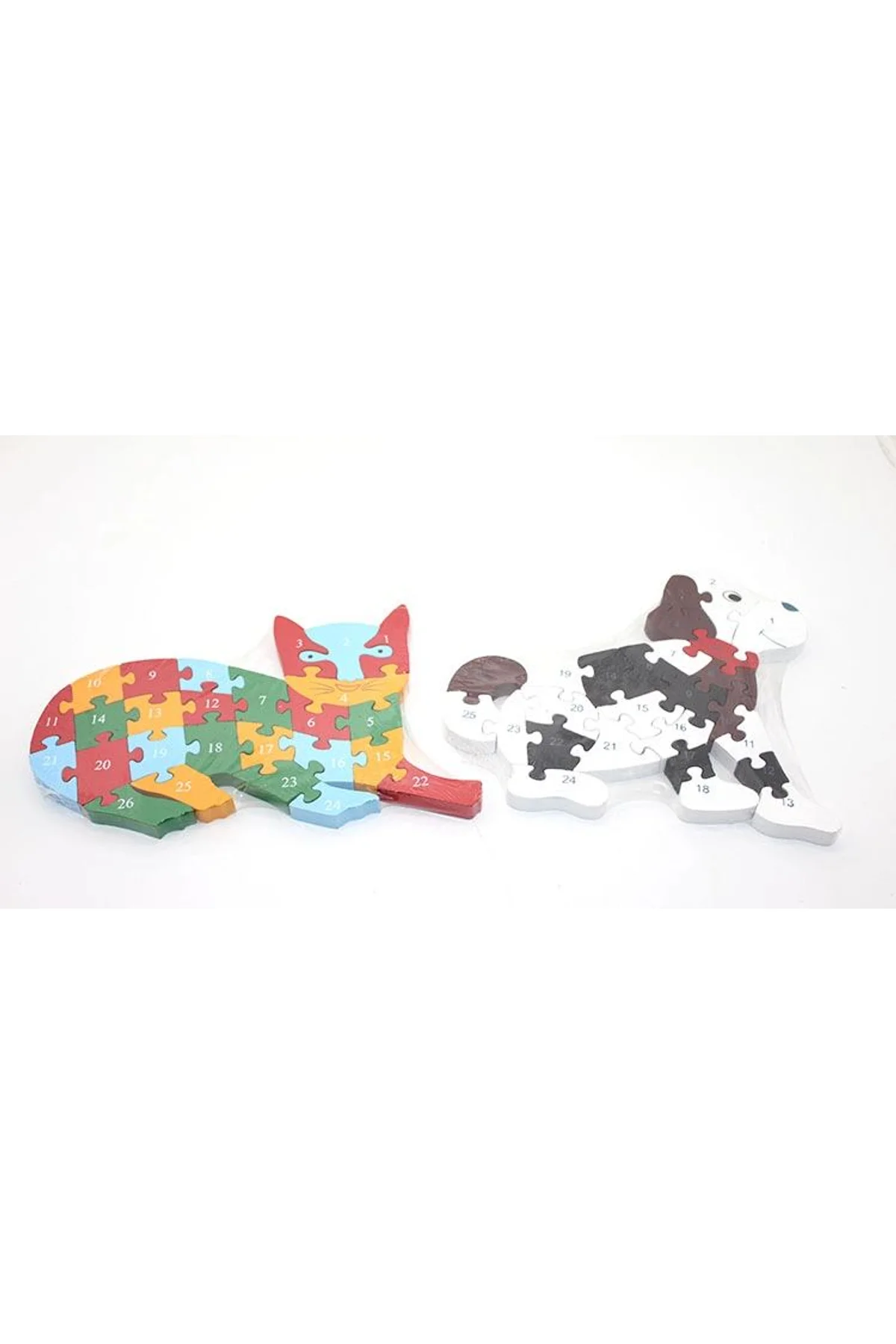 Ahşap Kedi Ve Köpek Yapboz Alk2019
