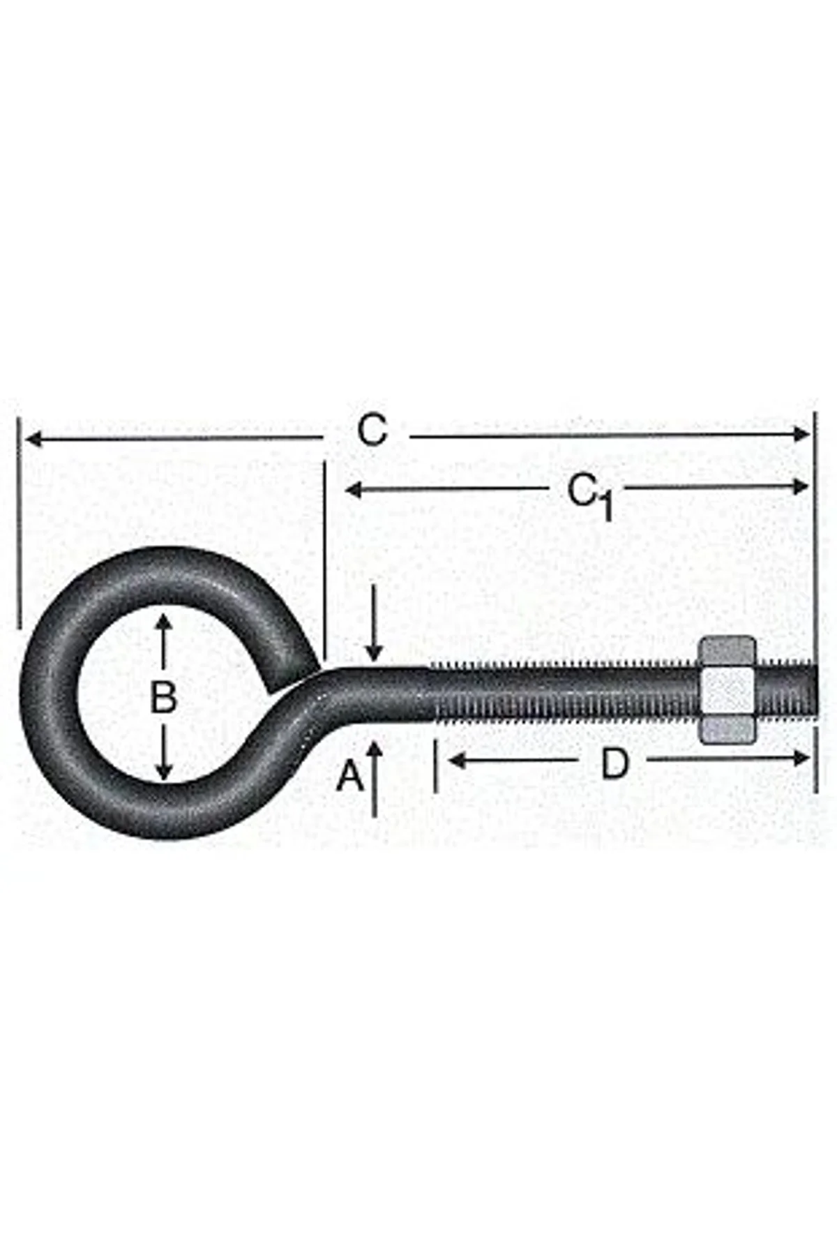 Kapalı Metrik Kanca M5 / 21x100 - 100 Adet - Just Cheap Store Görsel 2