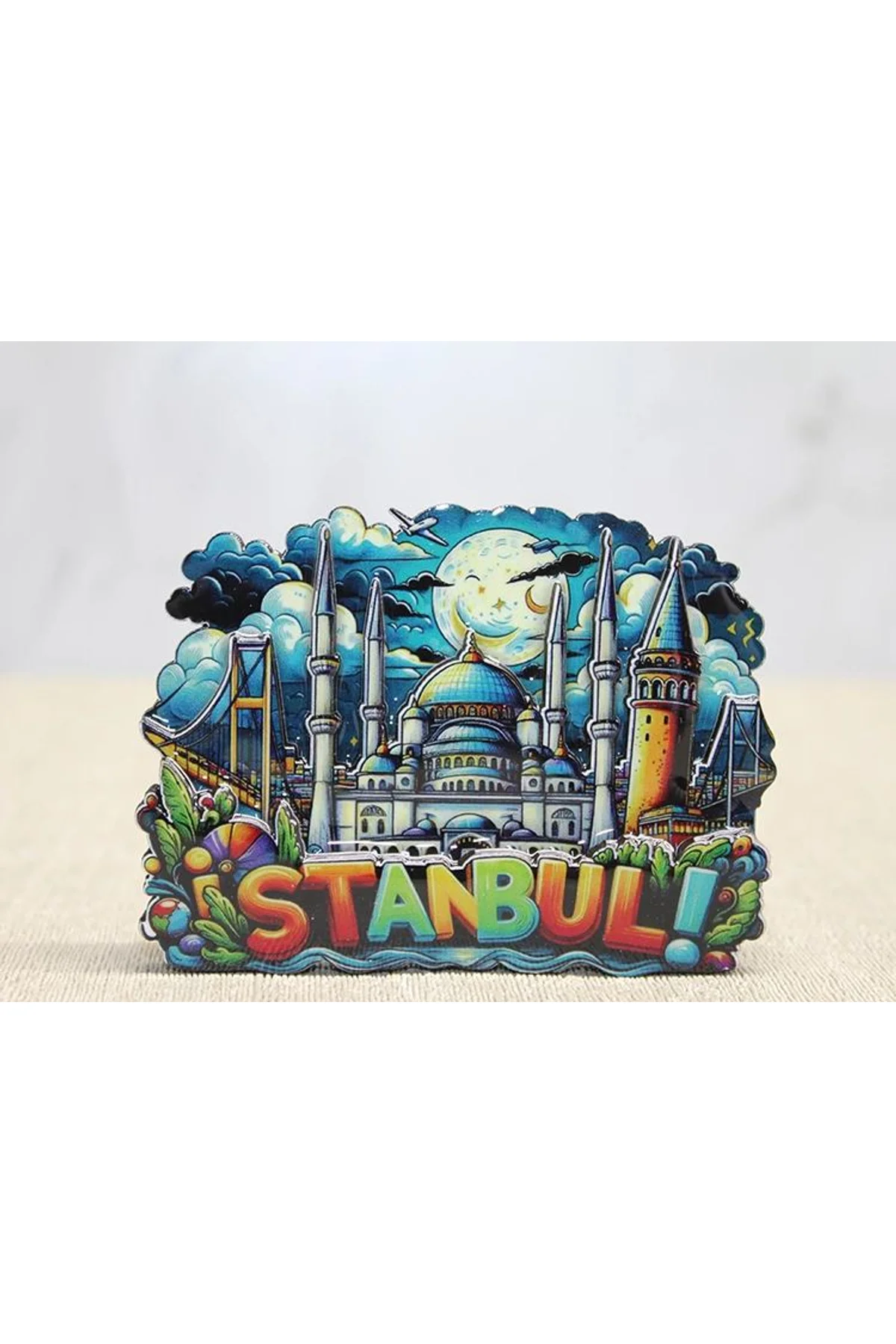 Ahşap İstanbul Temalı Magnet Alk4597