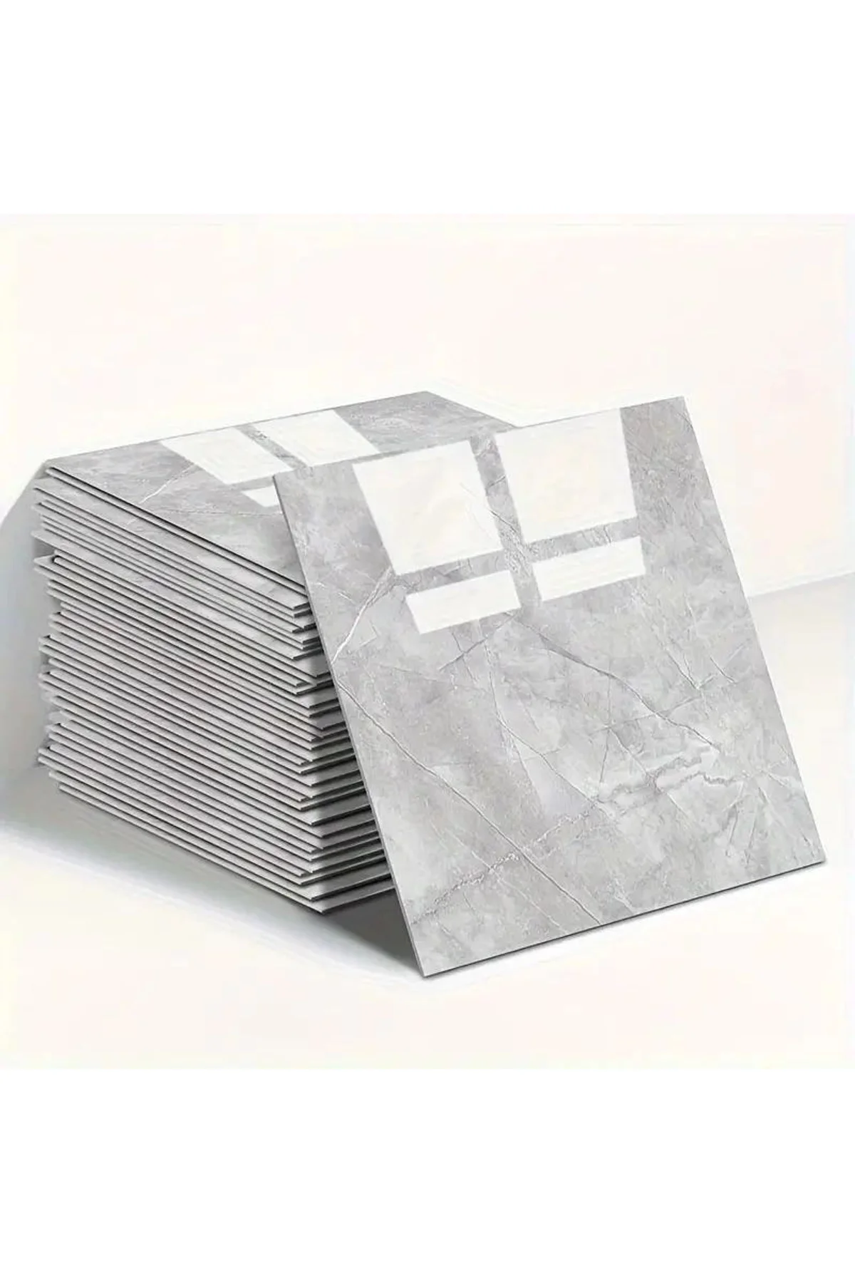 Gri Mermer Desen Duvar Sticker (30*30)