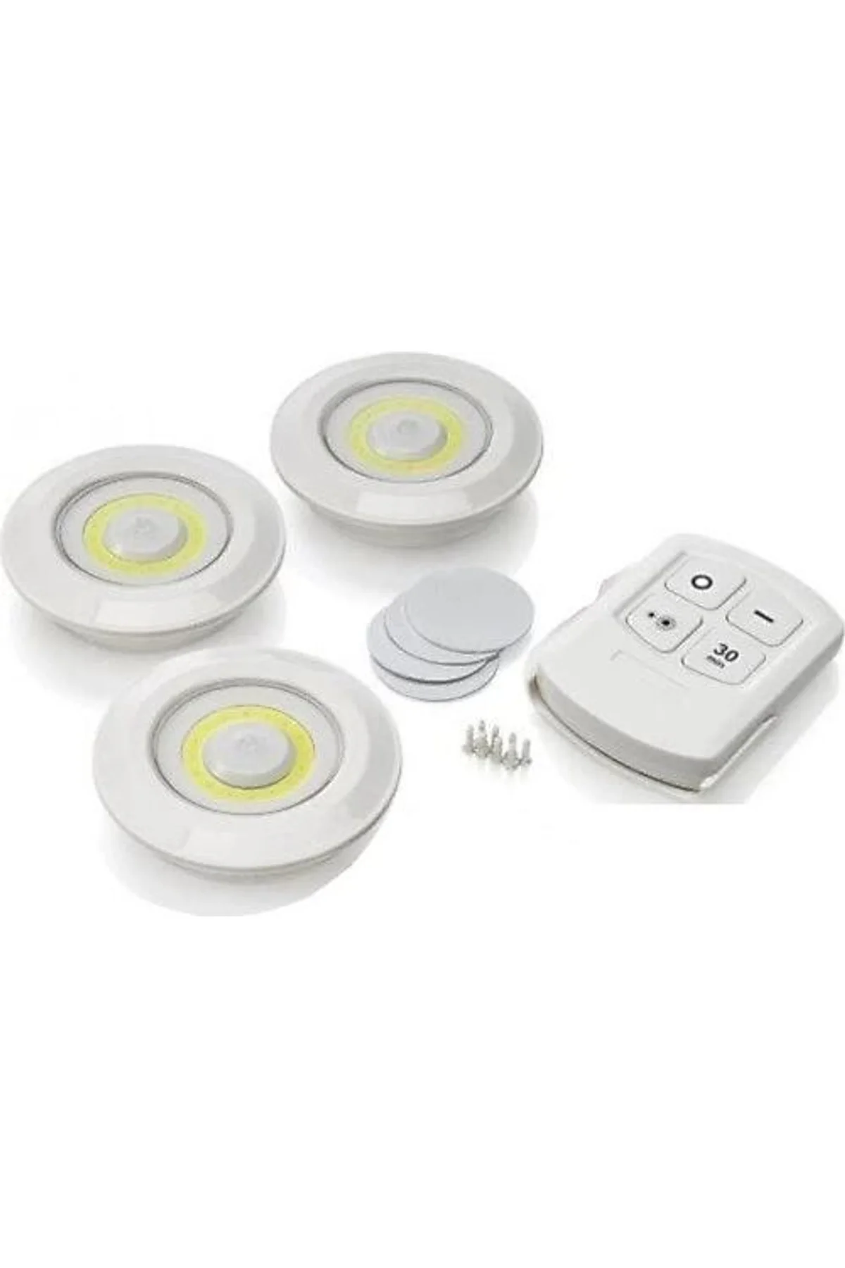 Kablosuz Uzaktan Kumandalı 3lü Led Lamba Seti - Just Cheap Store Görsel 2