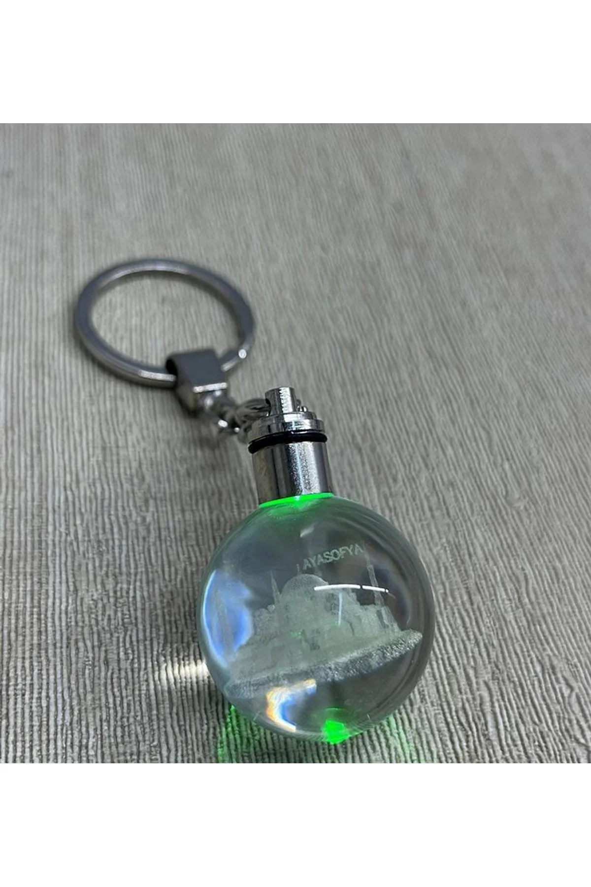 Ledli Ayasofya Tasarımı Kristal Anahtarlık Alk3803