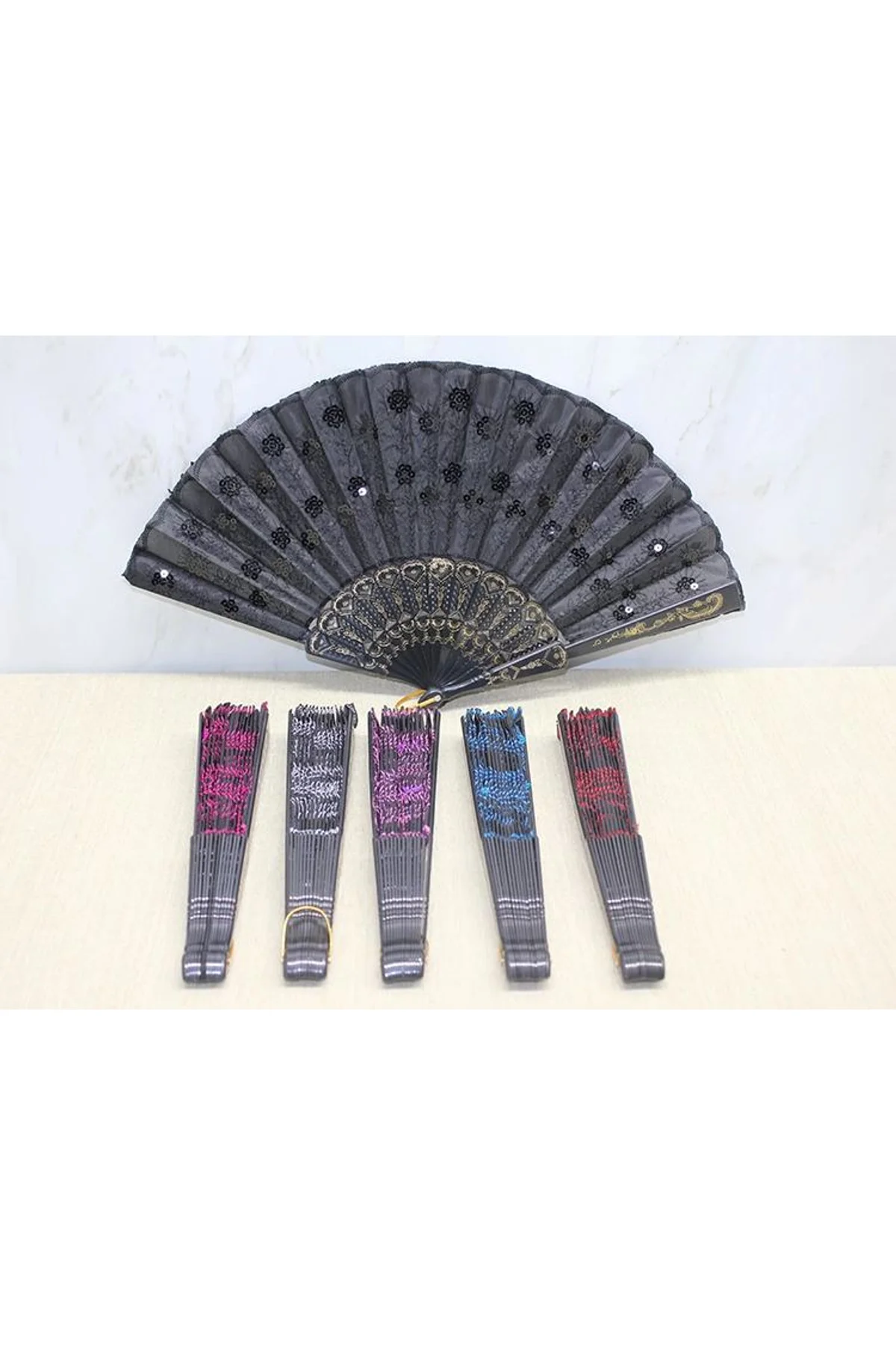 Plastik Pullu Yelpaze Alk3567