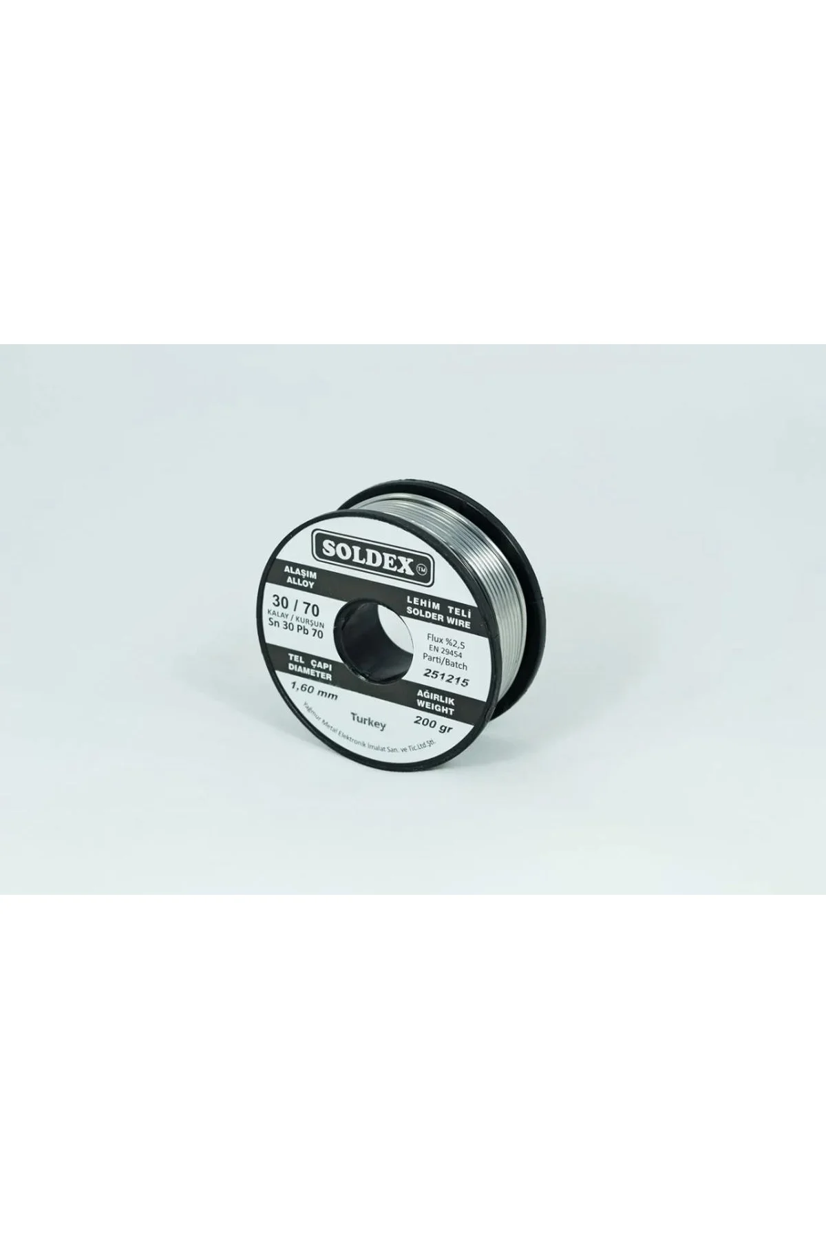 30-70 Lehim Teli 200 Gr 1,6 Mm Sn:30 - Pb:70