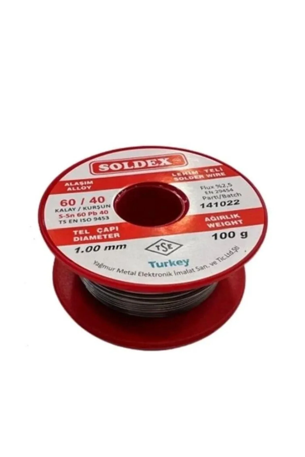 60/40 Lehim Teli 100 Gr 1,00 Mm (sn:60 / Pb:40)