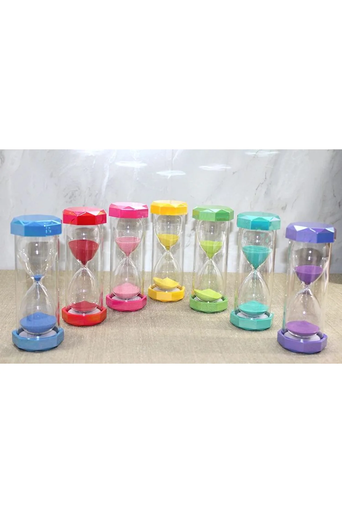 Plastik Çerceveli Renkli 10 Dk Kumsaati Alk4563