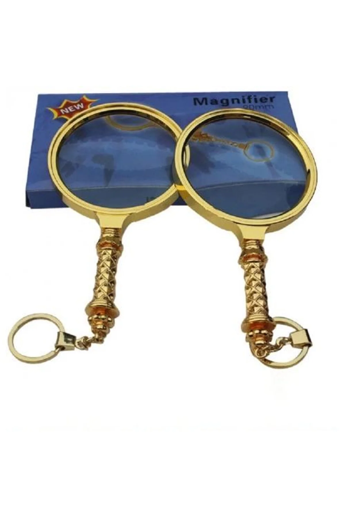 5x90mm Tüm Metal Altın Renkli, Hediye Büyüteç,optik Lensler Ile Çinko Alaşım Metal Çerçeve - Just Cheap Store Görsel 2