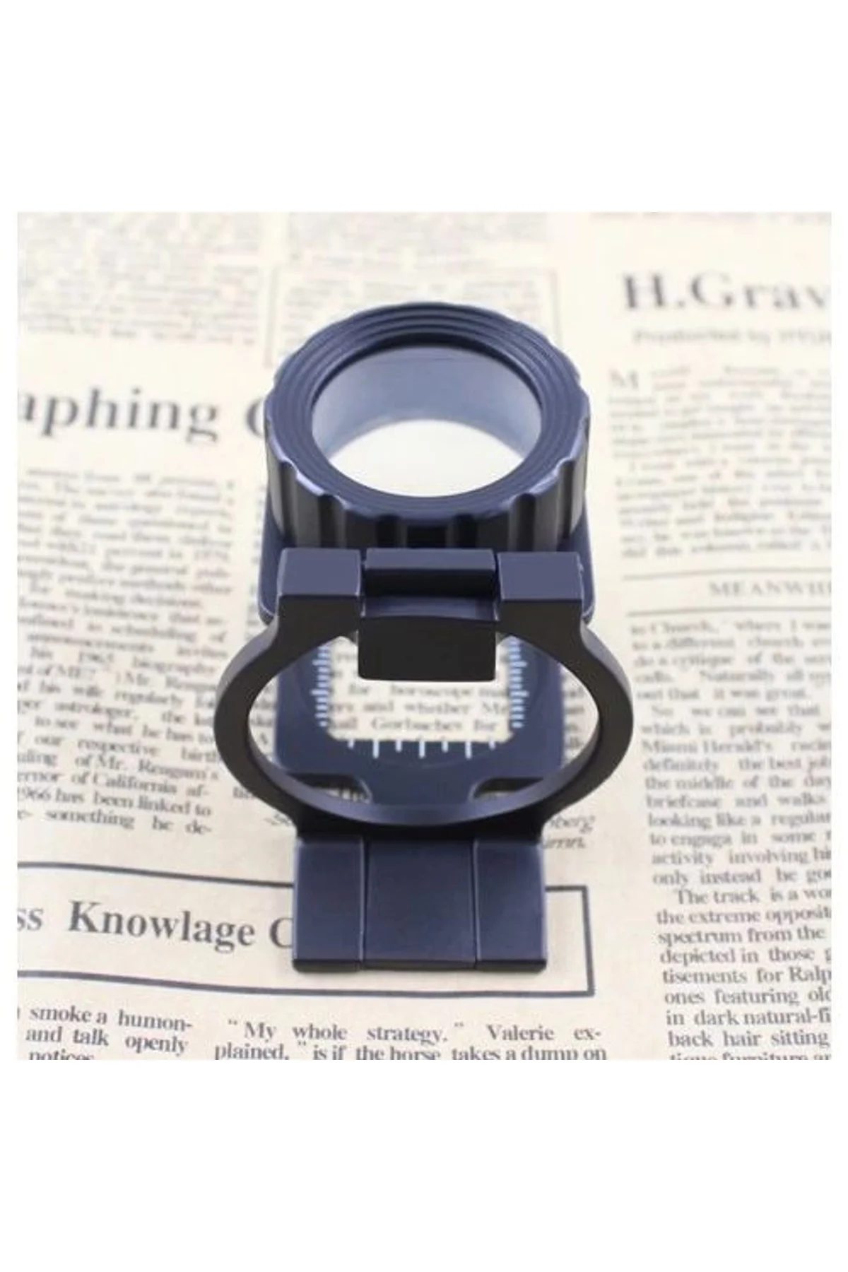 Tekstilciler Için Kumaş Kontrolü Büyüteç,katlanan, Metal 15x Büyütme - Just Cheap Store Görsel 4