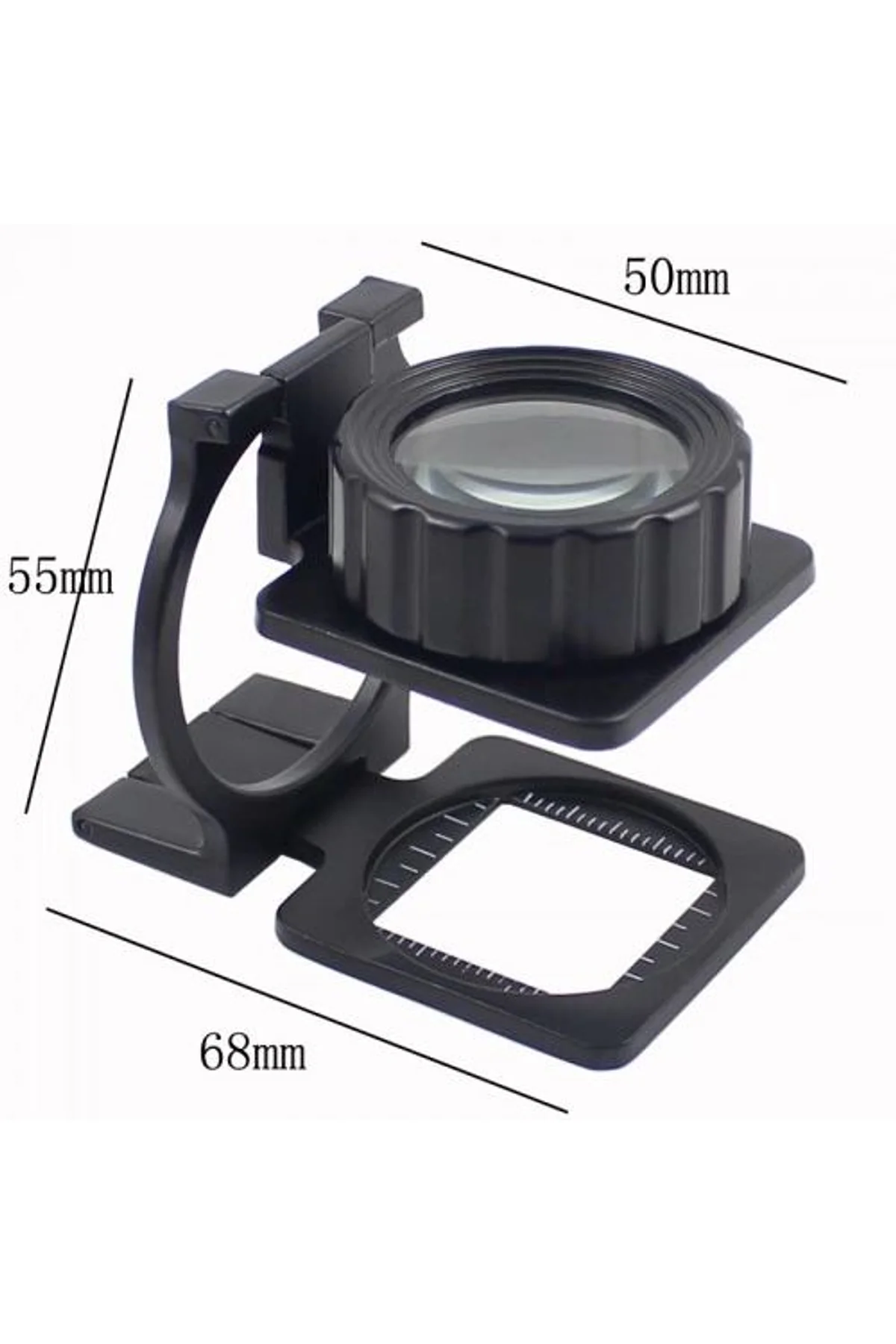 Tekstilciler Için Kumaş Kontrolü Büyüteç,katlanan, Metal 15x Büyütme - Just Cheap Store Görsel 2