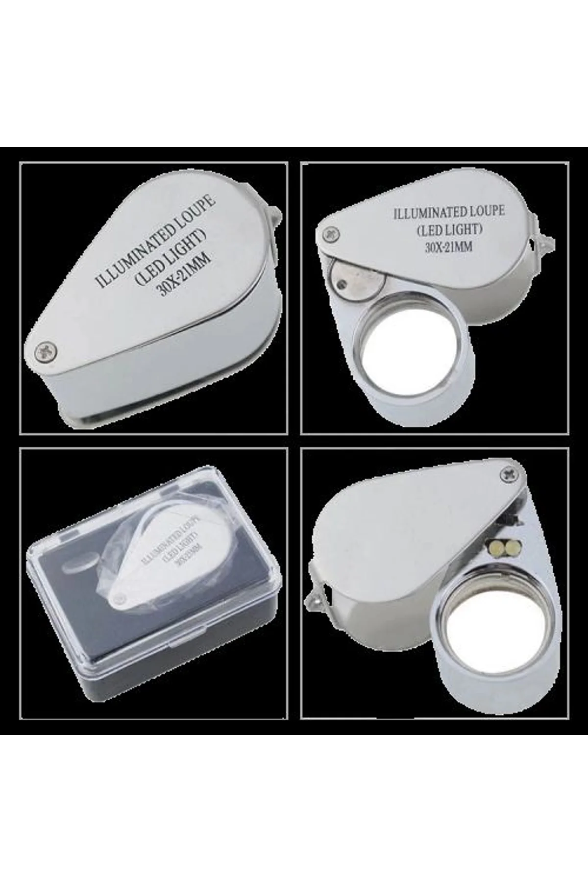Kontrol, Için Özel Kutulu Metal Işıklı Lup 30x21 - Just Cheap Store Görsel 2