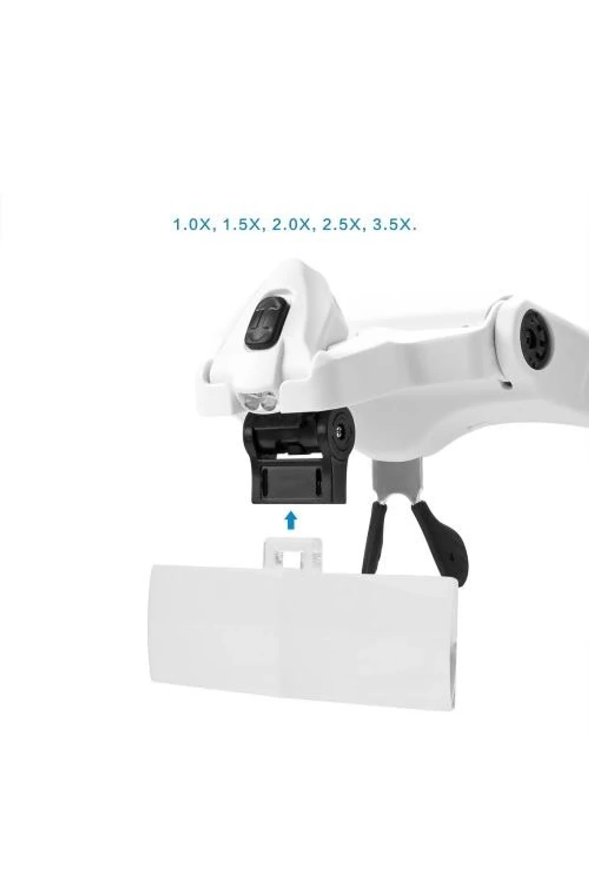 5 Lens 1.0x3.5x, 2led Işıklı Ile Ayarlanabilir Gözlük Büyüteç9892b2 - Just Cheap Store Görsel 3