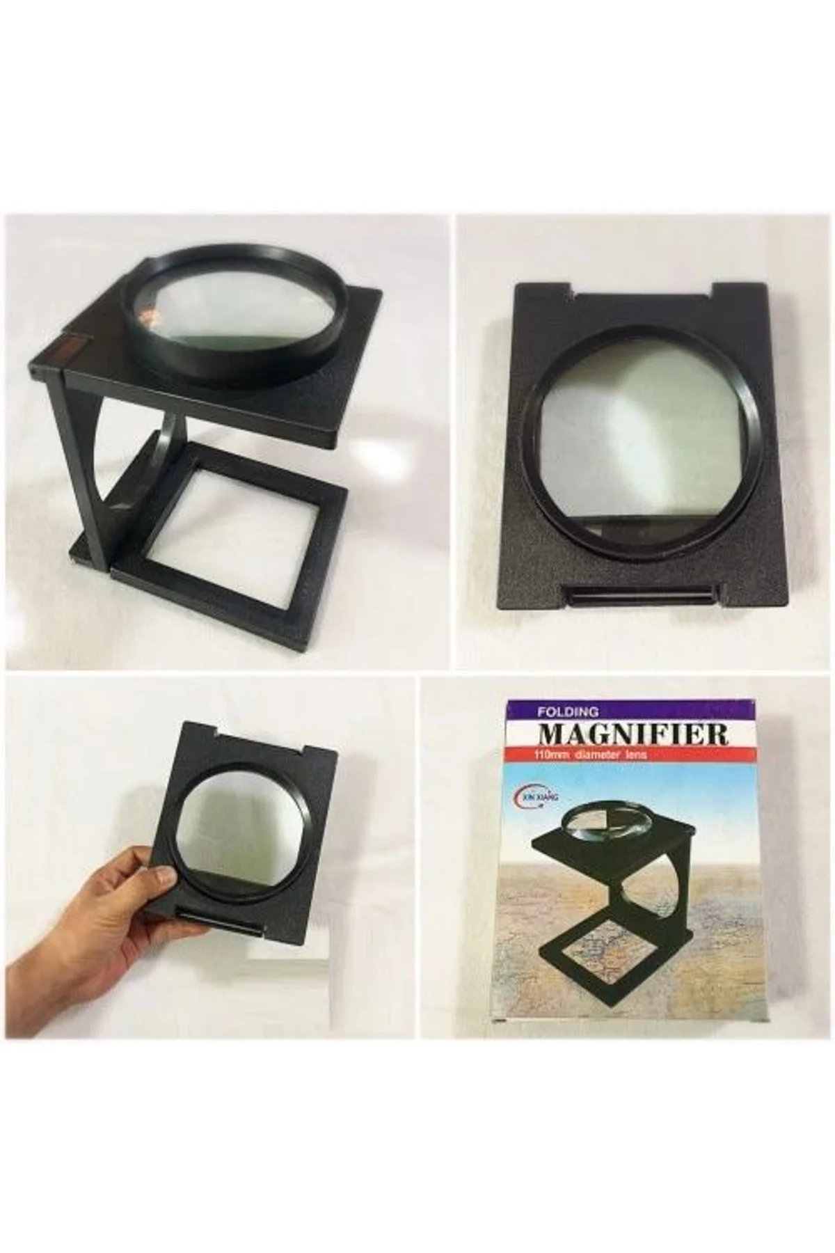 Masa Üstünde Proje Çizimi.küçük Yazı Vb Okuma İçin Mükemmel 110 Mm Katlanır Büyüteç - Just Cheap Store Görsel 2