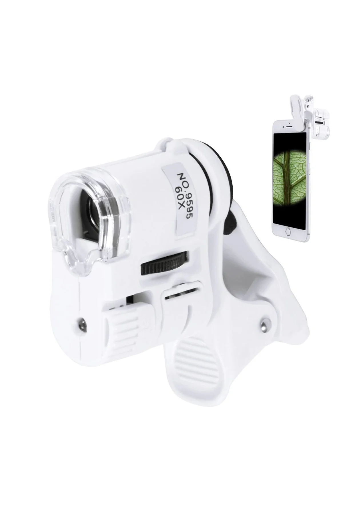 60x Mini Cep Telefonu Için Mandallı Mikroskop Uv Ledli Büyüteç Model Al2431 - Just Cheap Store Görsel 4