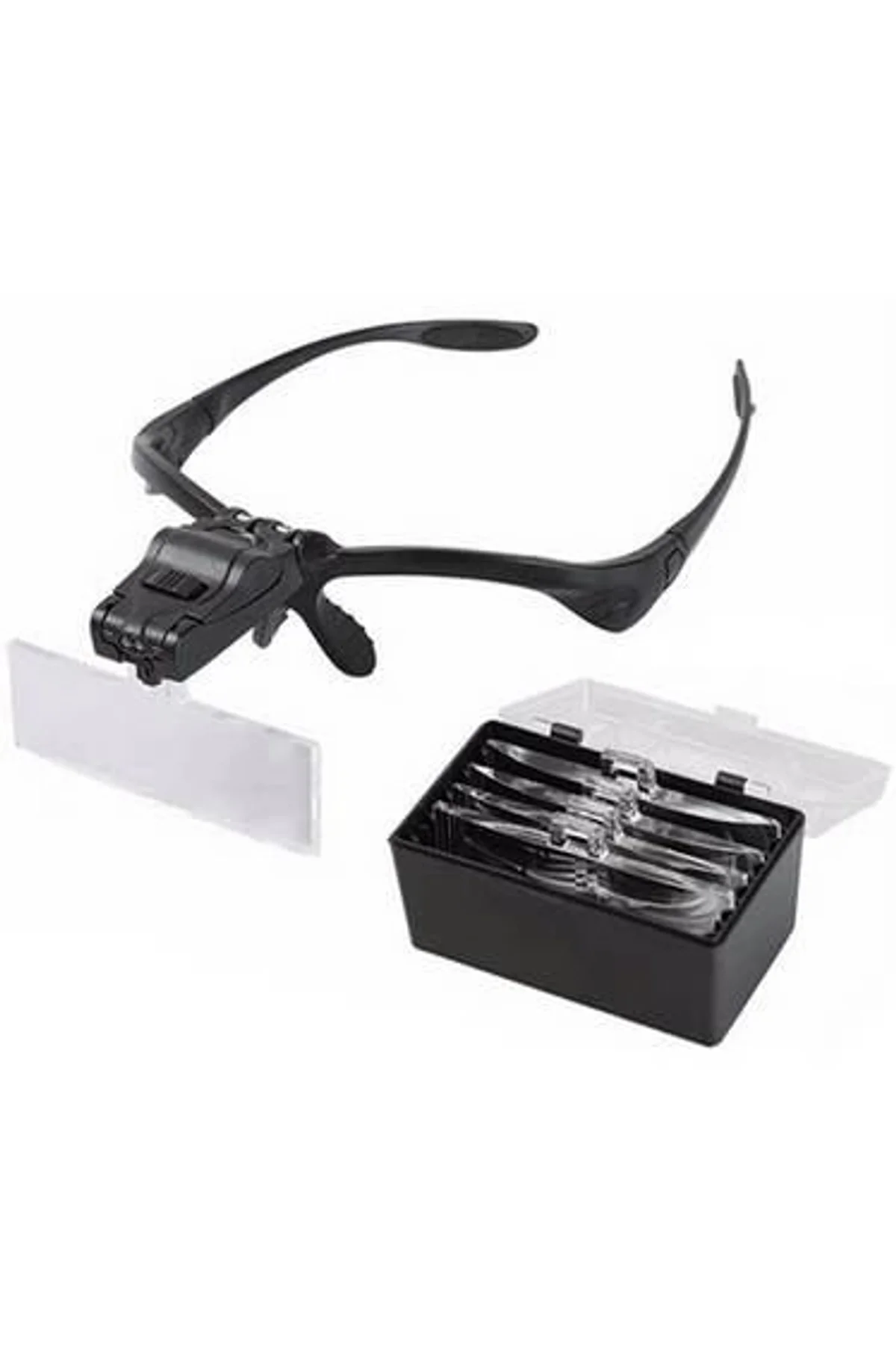 Işıklı Gözlük Büyüteç 5 Farklı Lens 9892b - Just Cheap Store Görsel 3