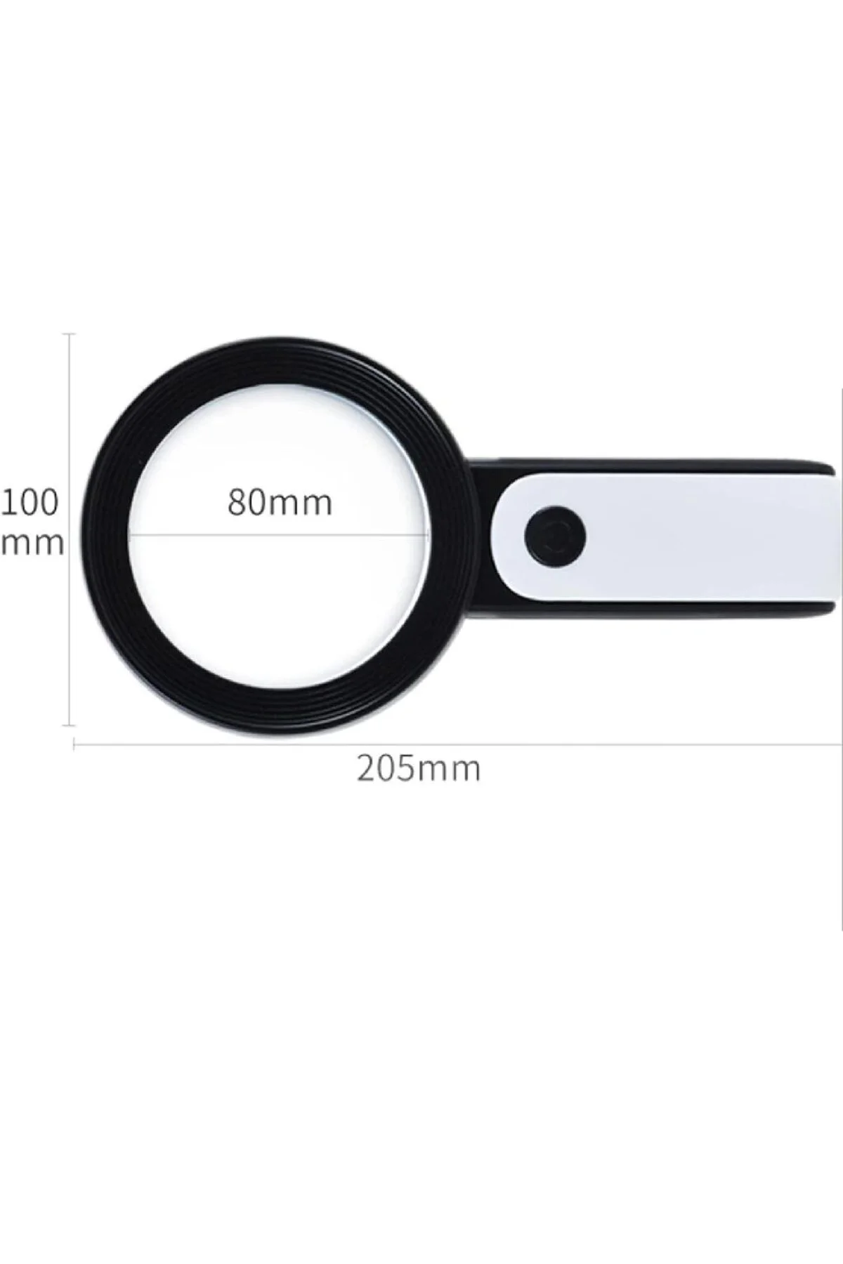 30x 12ışıklı Büyüteç Taşınabilir Çıft Katmanlı Optik Cam Okuma Büyüteç 229018 - Just Cheap Store Görsel 4