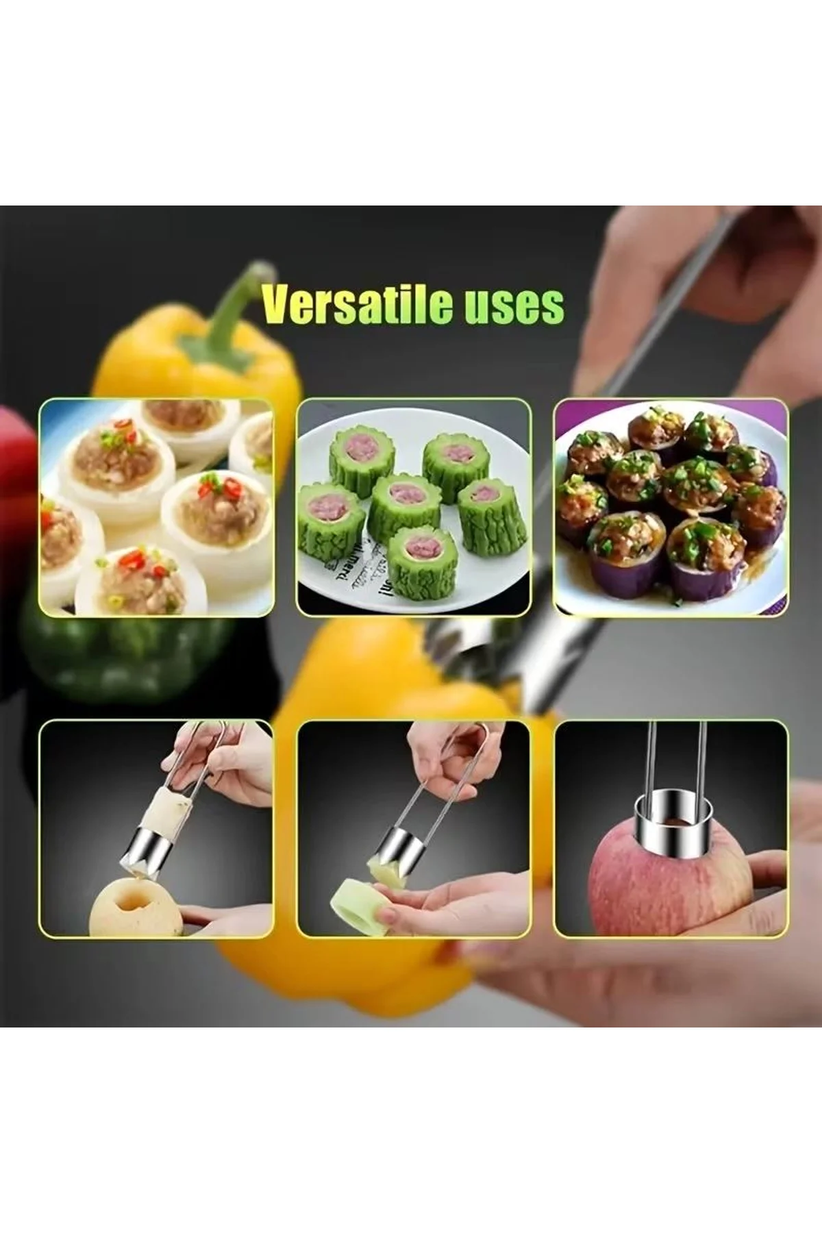 Paslanmaz Çelik Sebze Meyve Oyacağı - Just Cheap Store Görsel 5