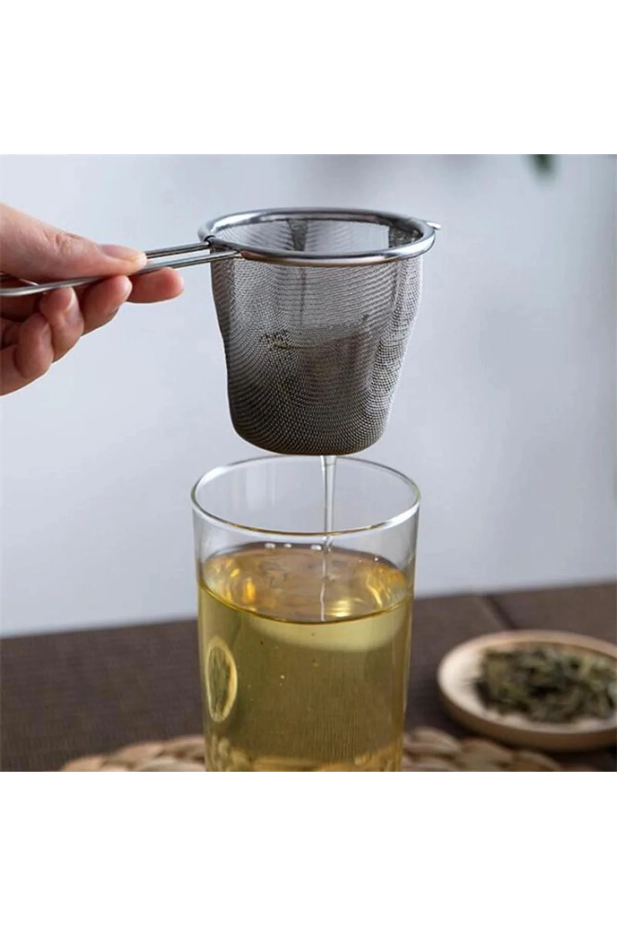 Paslanmaz Çelik Çay Ve Kahve Süzgeci - İnce Gözenekli - Just Cheap Store Görsel 4