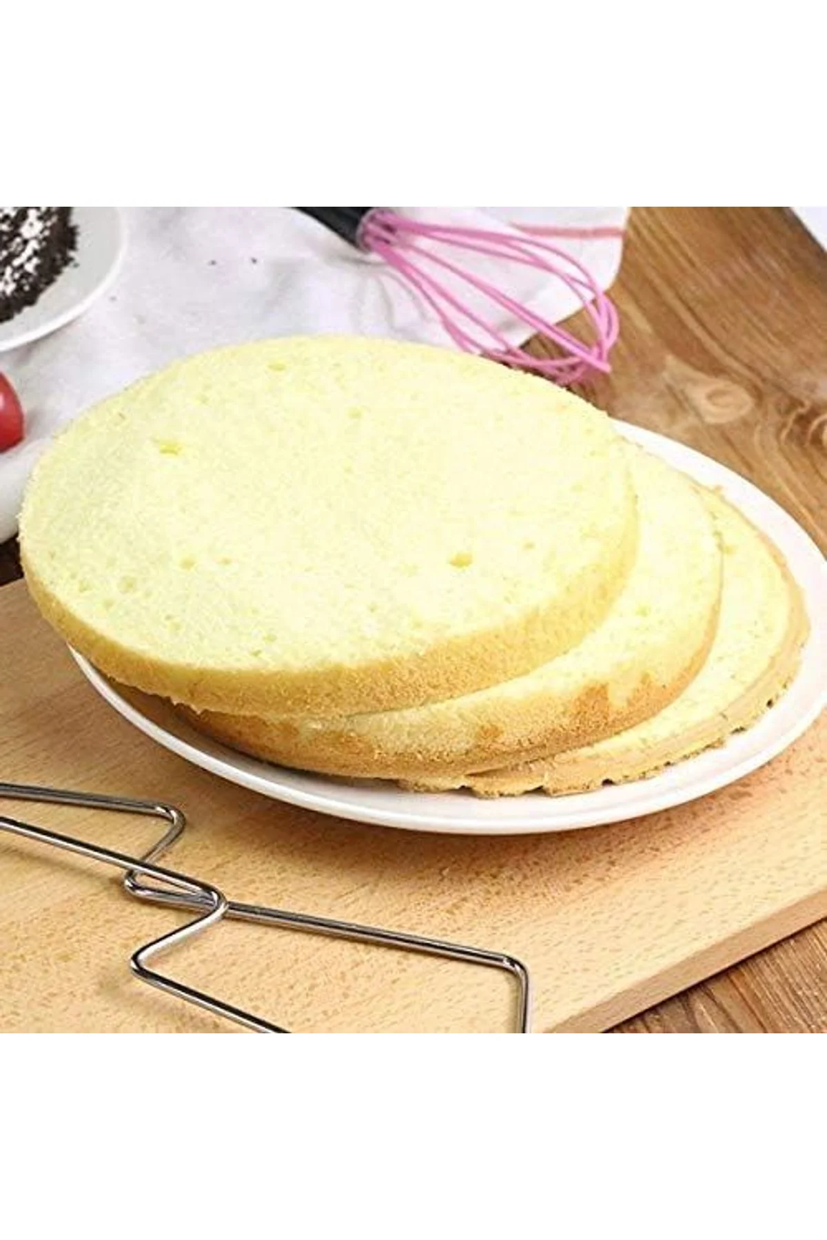 Paslanmaz Çelik Ayarlanabilir Pasta Dilimleyici – Çok Amaçlı Kesme Teli - Just Cheap Store Görsel 3