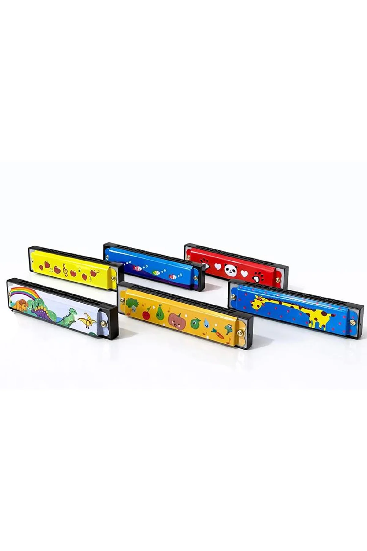 Desenli Metal Mızıka Alk4388