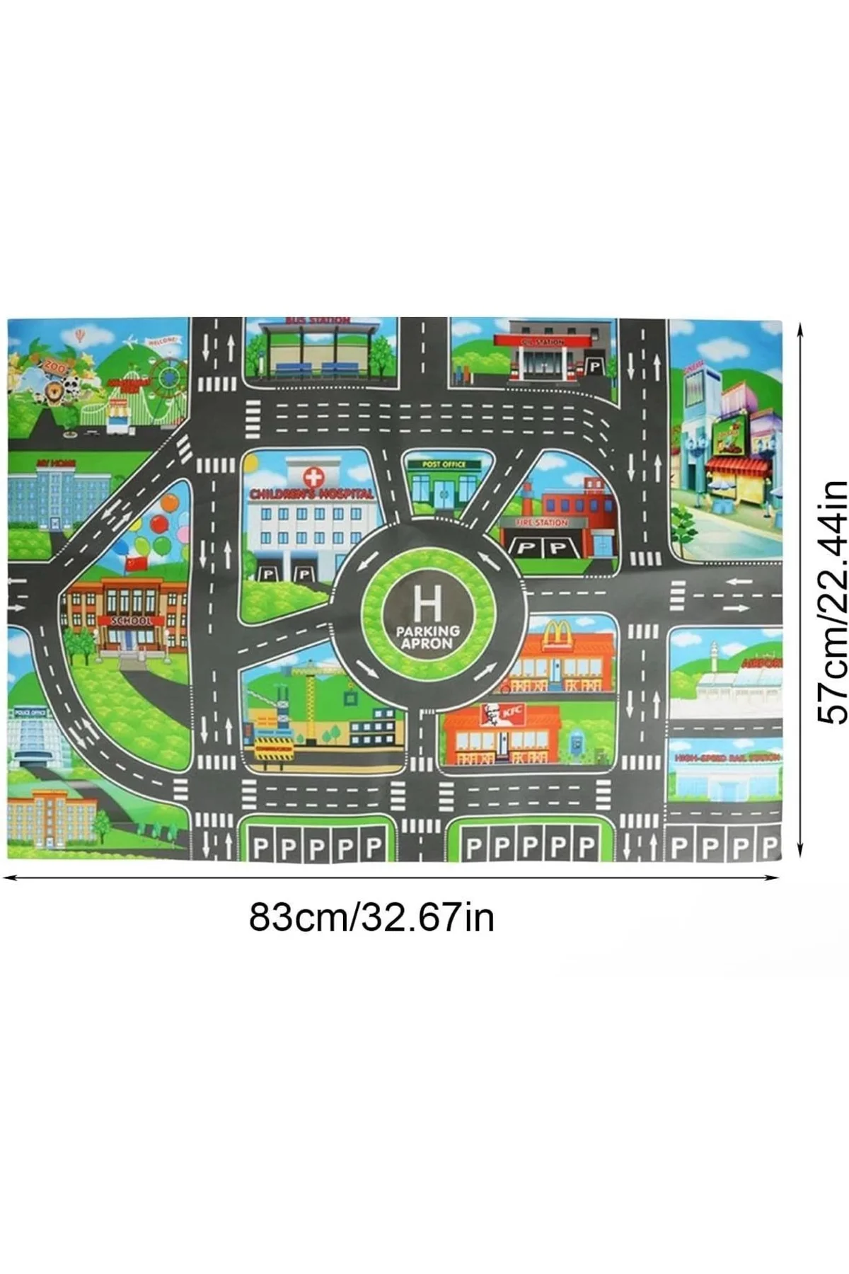 Çocuk Oyun Matı (mutlu Şehir Hayatı) - Just Cheap Store Görsel 4