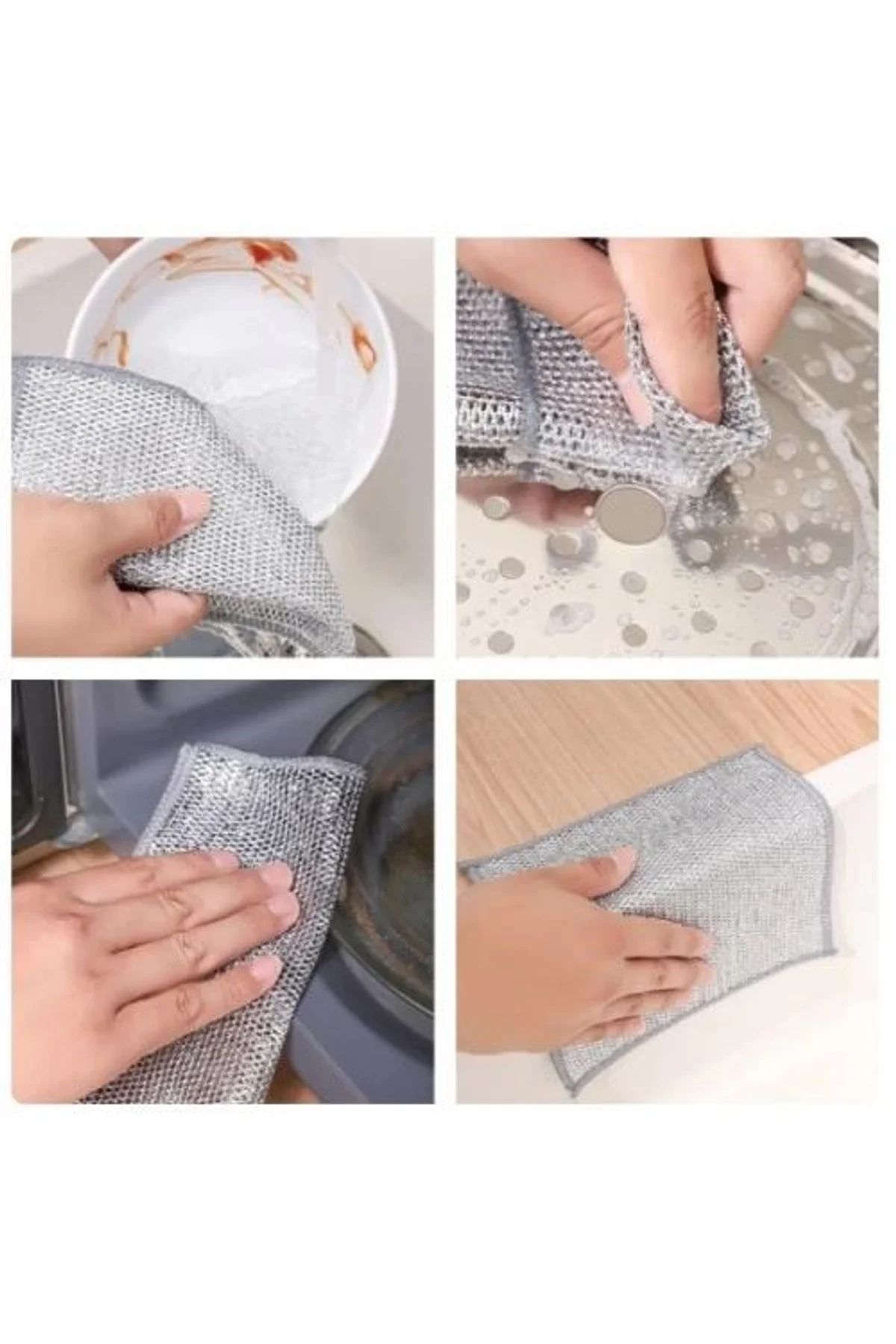 Çok Amaçlı Sihirli Tel Temizlik Bezi - Just Cheap Store Görsel 2
