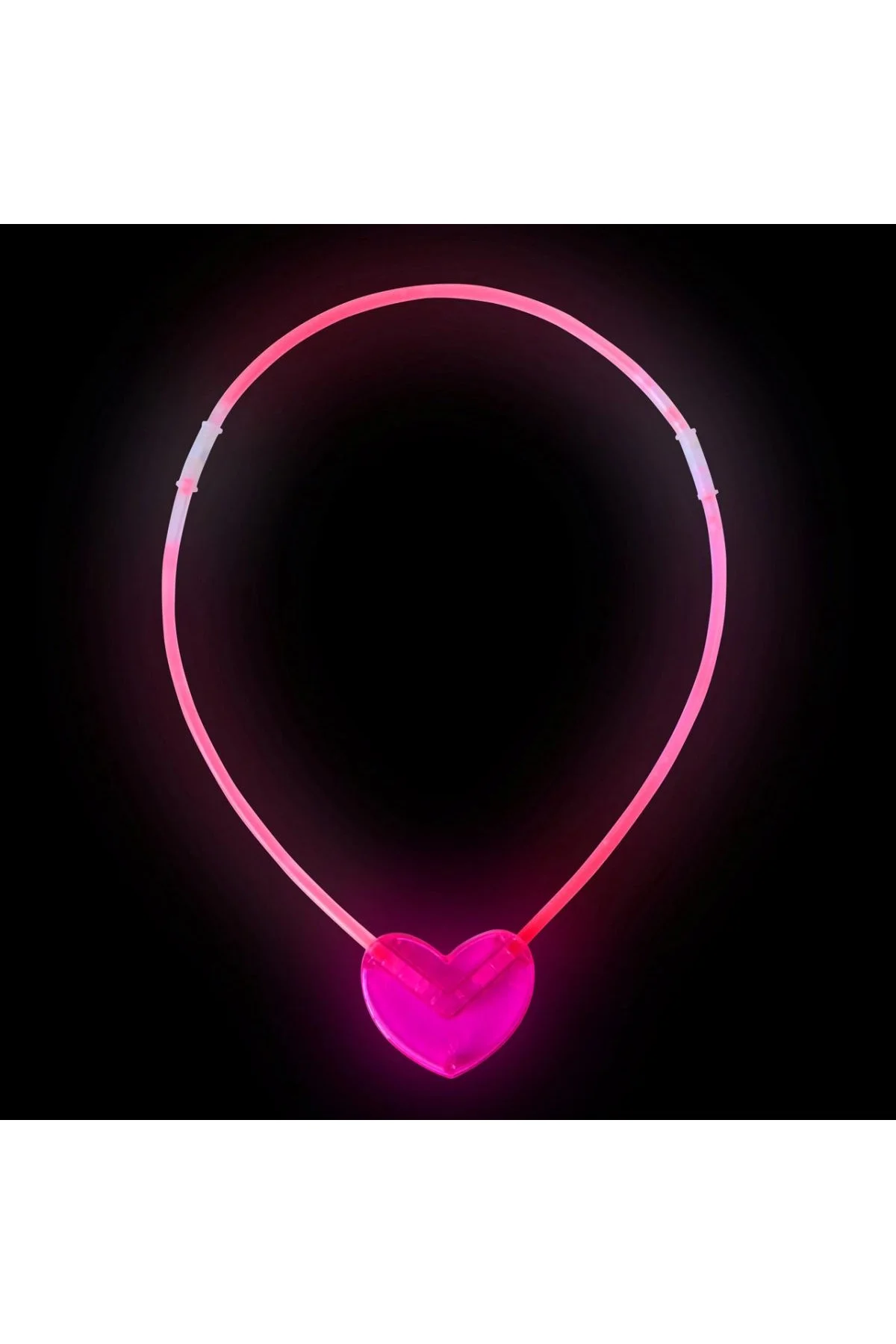 Karanlıkta Yanan Glow Kalp Şekilli Kolye 6 Renk 6 Adet - Just Cheap Store Görsel 2