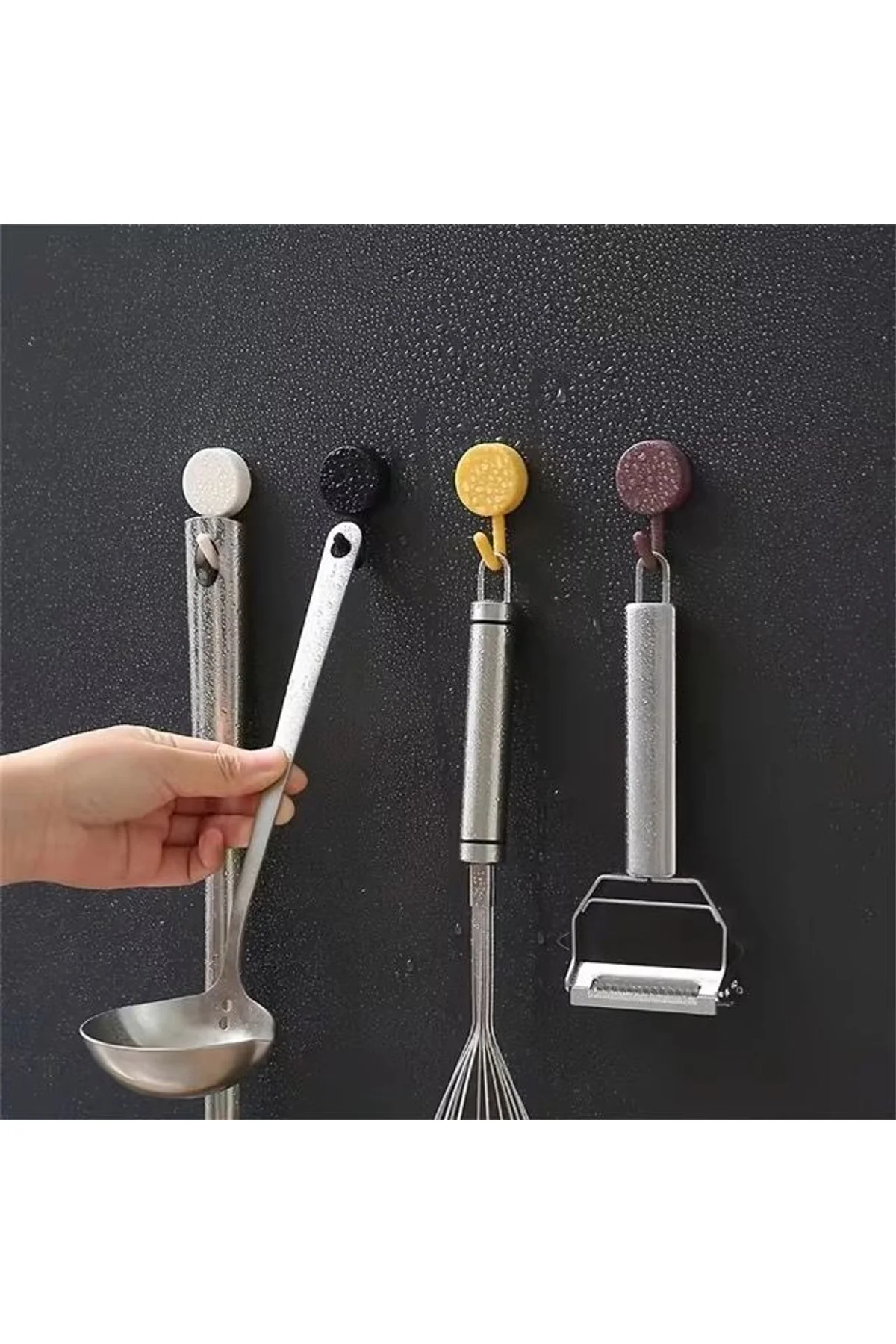 Kendinden Yapışkanlı Renkli Duvar Askısı (10lu Set) - Just Cheap Store Görsel 3
