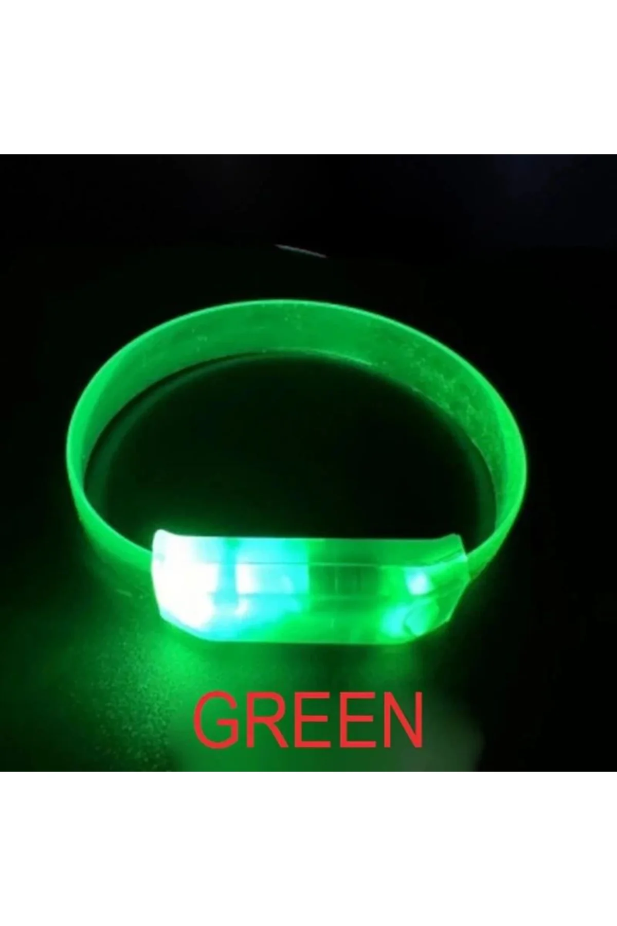 3 Modlu Pilli Led Işıklı Esnek Parti Bilekliği Yeşil - Just Cheap Store Görsel 3