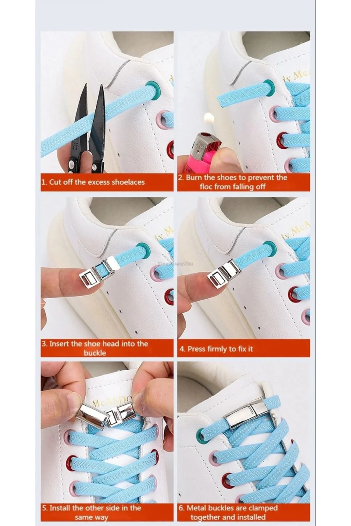 Çocuklar İçin Kolay Kullanımlı Mıknatıslı Ayakkabı Bağcığı Siyah Renk - Just Cheap Store Görsel 4