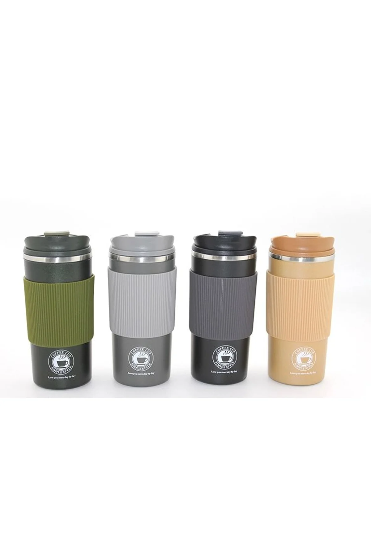 500ml Paslanmaz Çelik Termos Mug - Sızdırmaz Kapaklı Çift Katmanlı Termos Alk3133