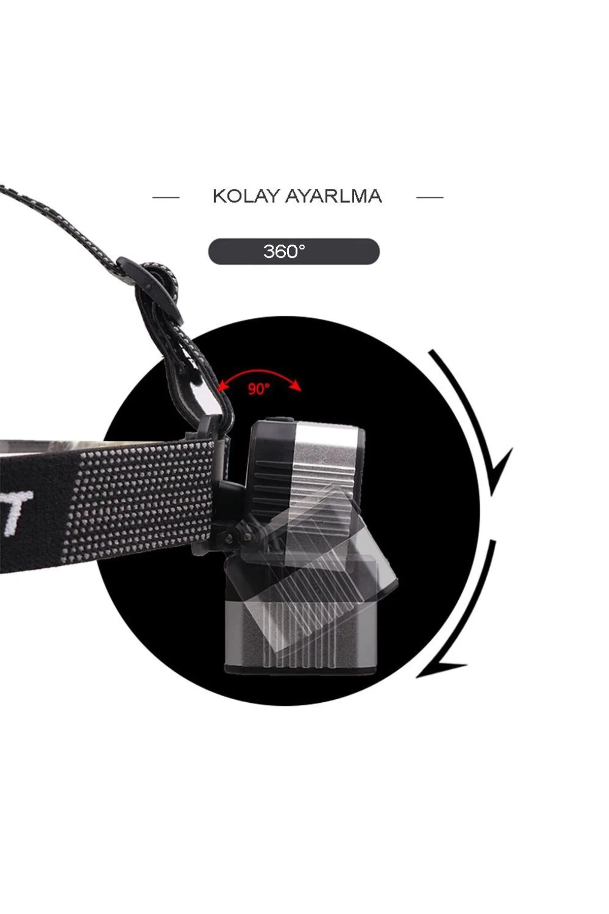 4 Modlu Sensörlü Şarjlı Güçlü Kafa Lambası Wt-248 - Just Cheap Store Görsel 4