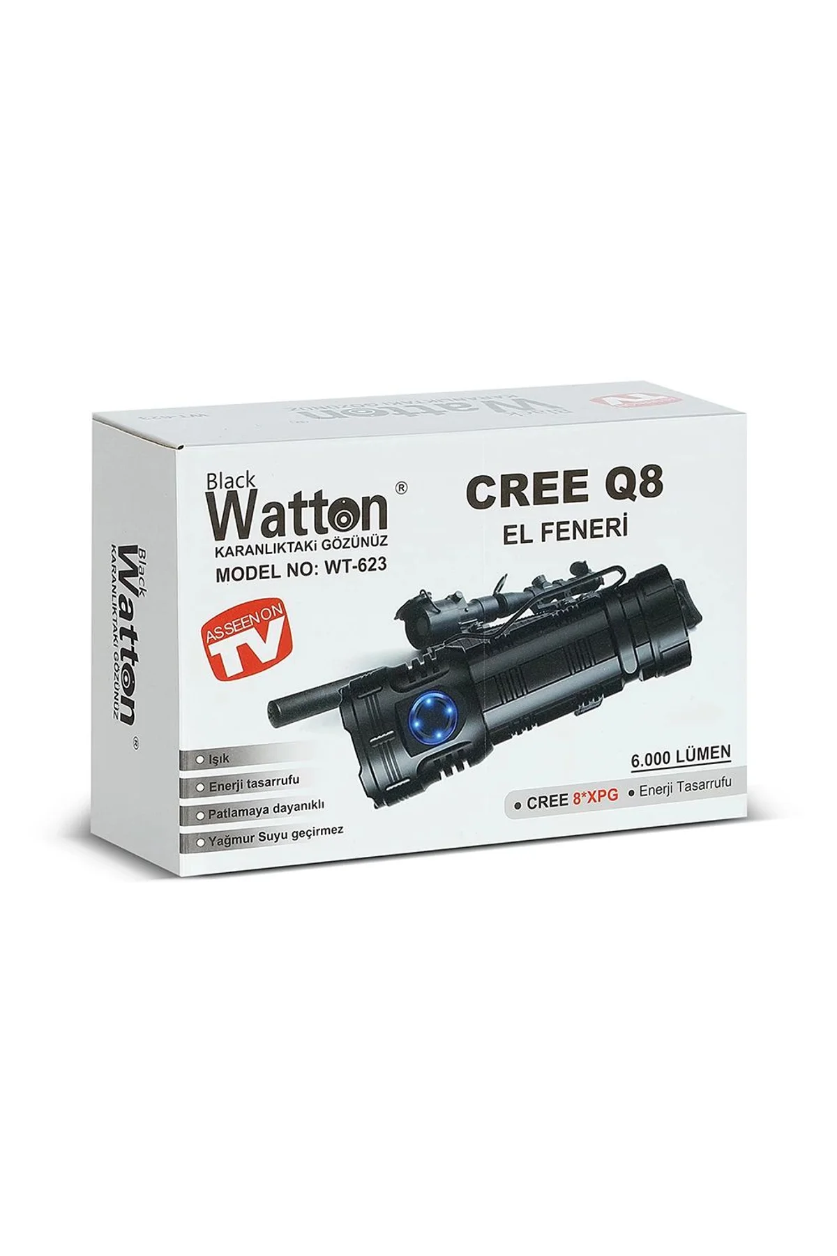 Cree Q8- Xpg 8+1 Led Şarjlı El Feneri Wt-623 - Just Cheap Store Görsel 4
