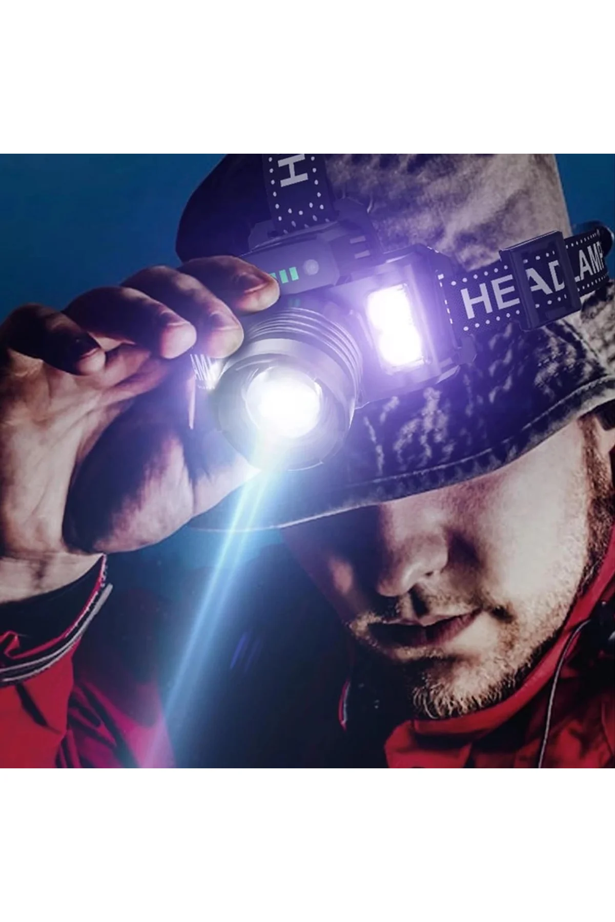 Sensörlü Cree Tg Led Şarjlı Kafa Lambası Wt-625 - Just Cheap Store Görsel 4
