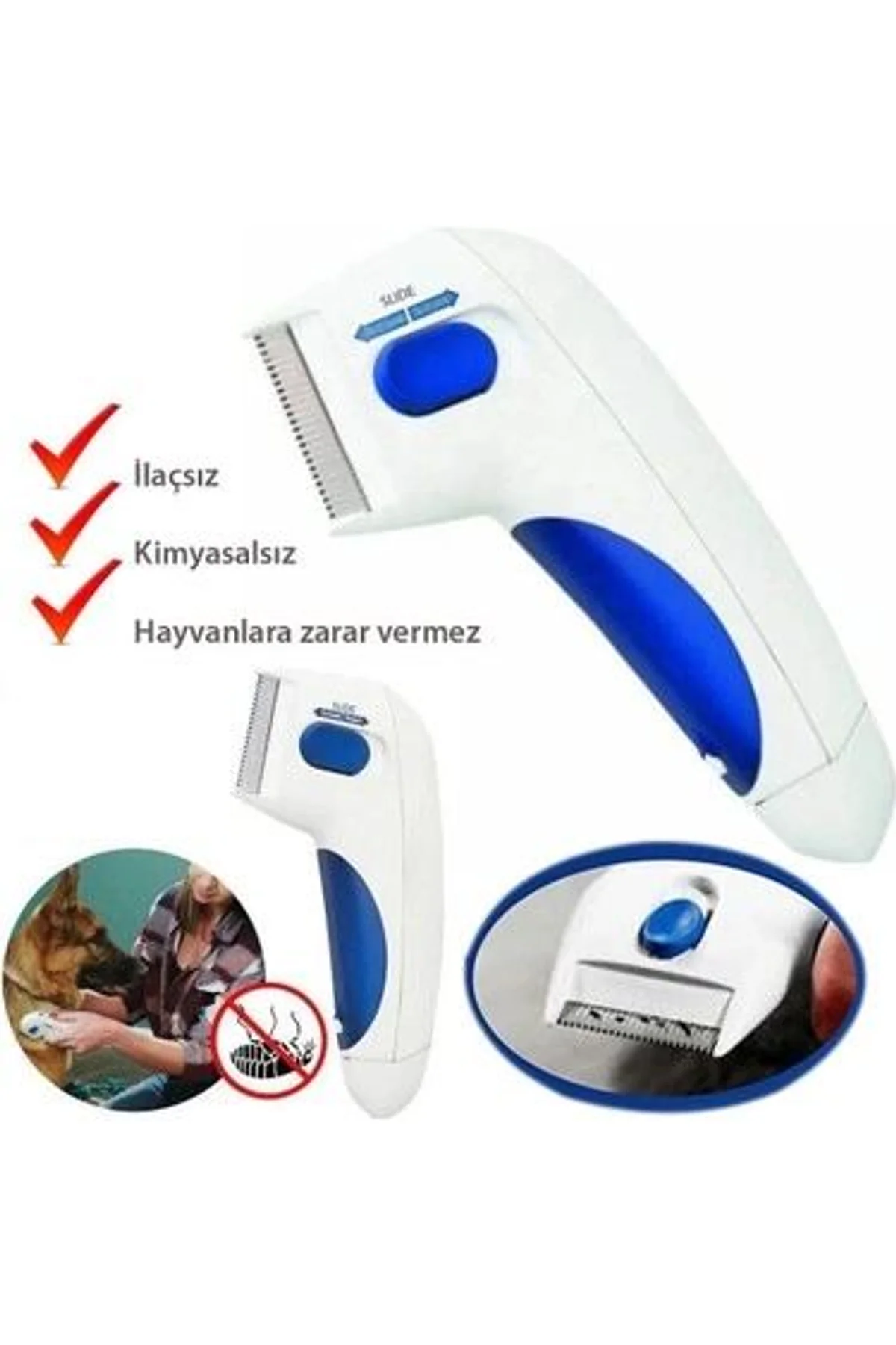 Flea Doctor Kedi Ve Köpekler İçin Pilli Pire Tarağı - Just Cheap Store Görsel 4