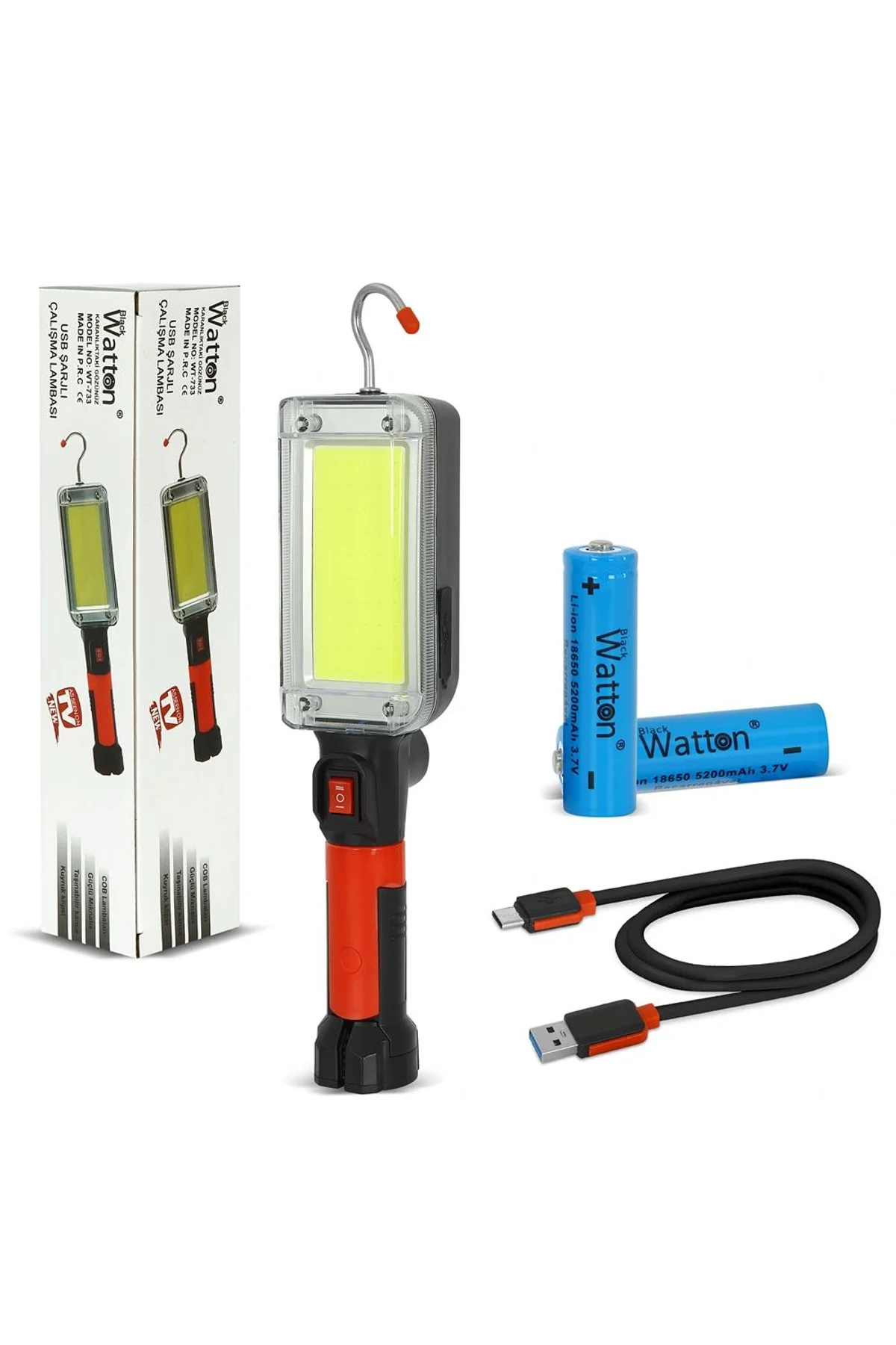 Usb Şarjlı Oto Tamirci Çalışma Lambası Wt-733 - Just Cheap Store Görsel 2