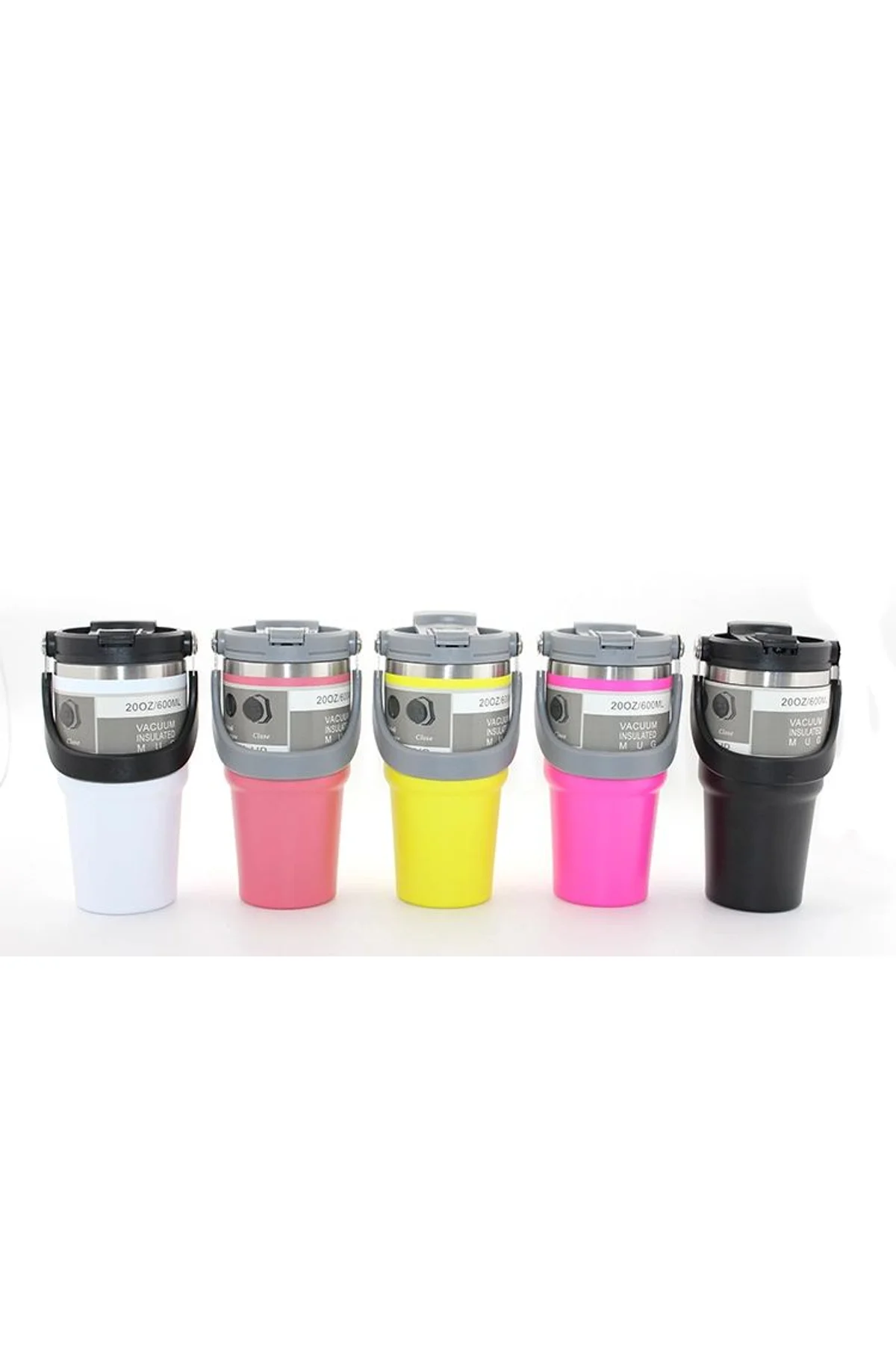 900 Ml Taşıma Kulplu Paslanmaz Çelik Termos Mug - Vakumlu Isı Yalıtımlı Bardak Alk3137
