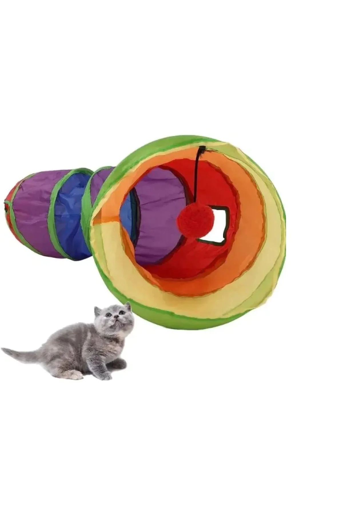 Kedi Oyun Tüneli 117 Cm - Just Cheap Store Görsel 2
