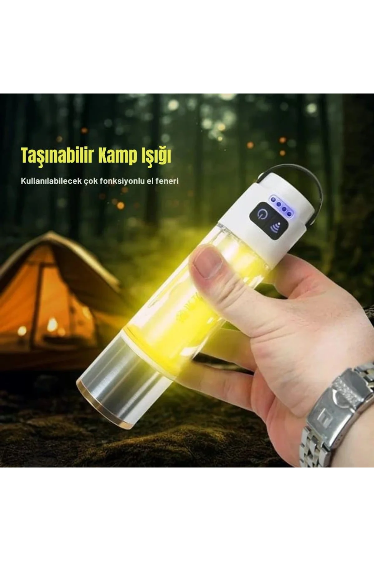 Gold Police Gp-222 Çok Fonksiyonlu Kamp Lambası 1000 Lümen - Just Cheap Store Görsel 4