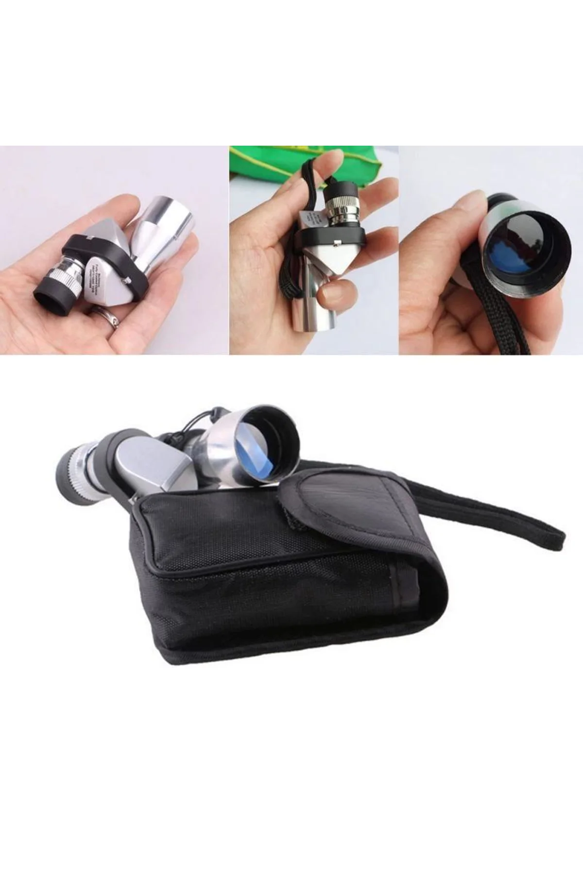 8x20 Tekli Dürbün Monoküler Mini Dürbün Kırmızı Camlı Avuç Içi Dürbünü - Just Cheap Store Görsel 2