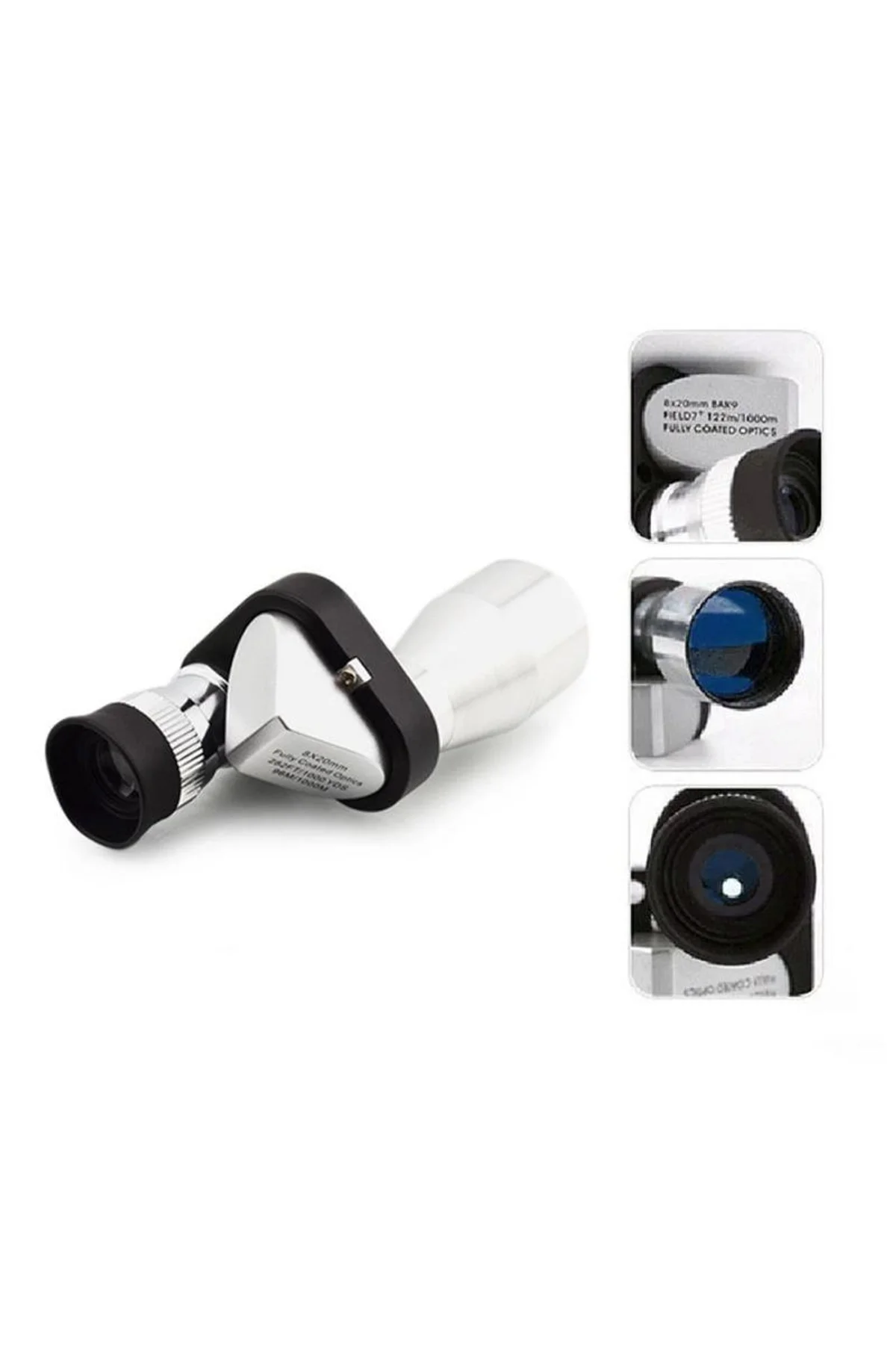 8x20 Tekli Dürbün Monoküler Mini Dürbün Kırmızı Camlı Avuç Içi Dürbünü - Just Cheap Store Görsel 3