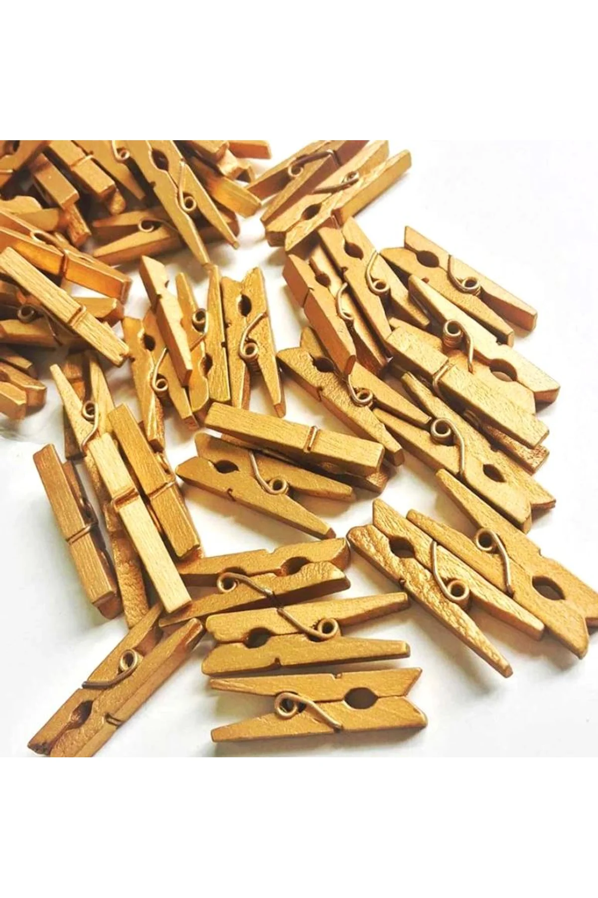 100'lü Gold Ahşap Mandal 2.5cm (10'lu Paket-1000 Adet)