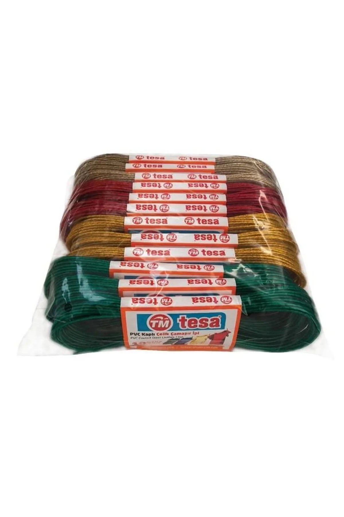 Temsan 12' Li Pvc Kaplama 10 Metre Çelik Çamaşır İpi