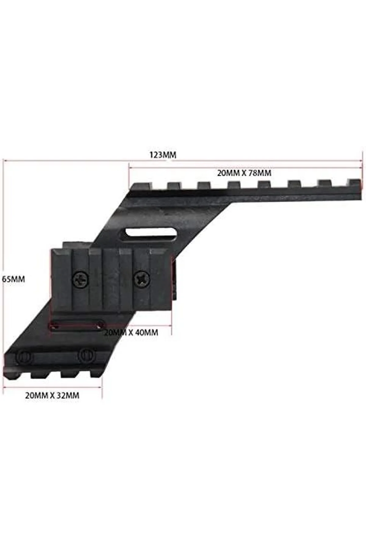 İçin Polimer Naylon Fener, Lazer Üst Ray 22mm - Just Cheap Store Görsel 2