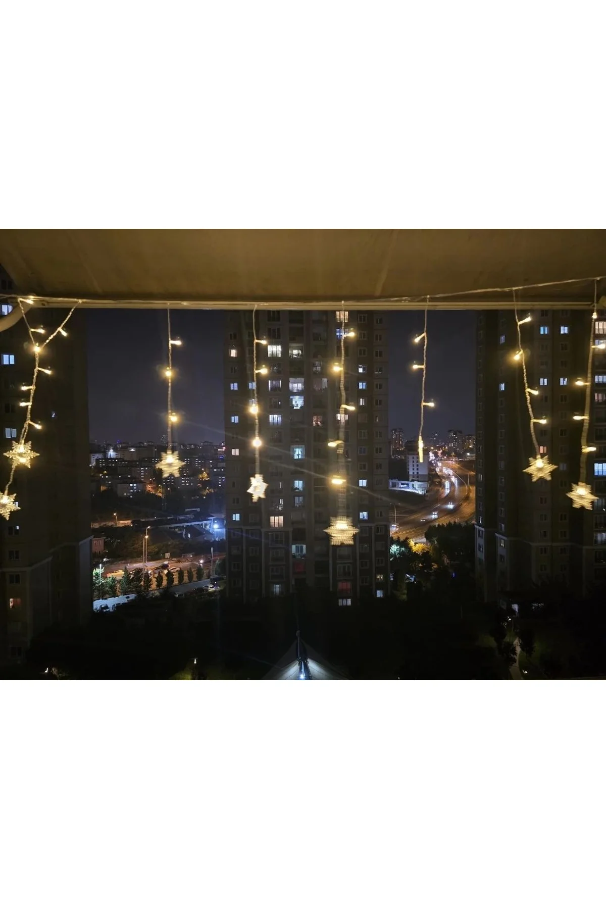 Yıldız 4m 96 Led 19 Saçak 40-50-60cm Gün Işığı Yıldız Boyutu:7cm - Just Cheap Store Görsel 3