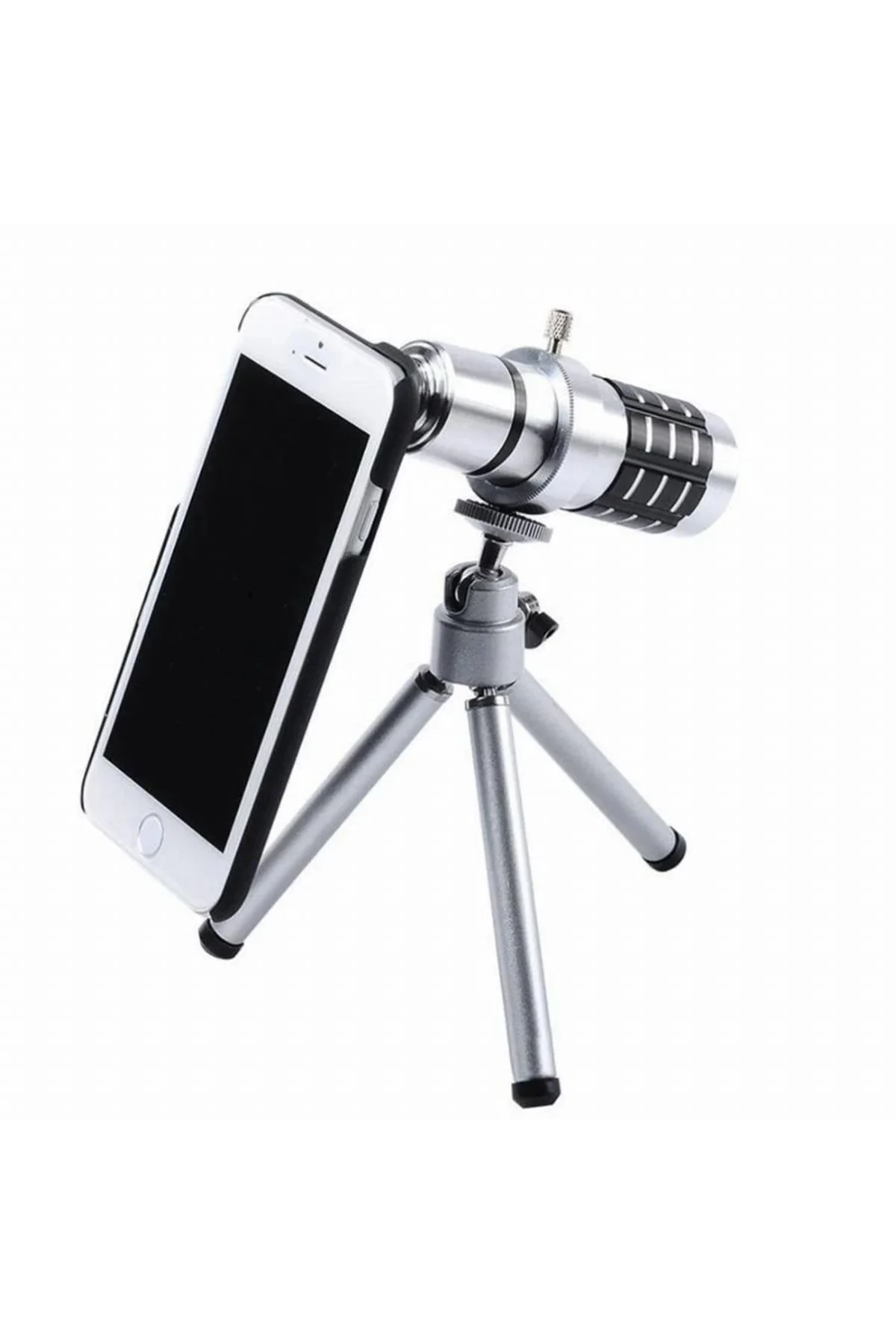 İphone5,5s,i̇phone4.4s Için Alüminyum 14x Optik Zoom Yakından Görüntü Çekme Dürbün