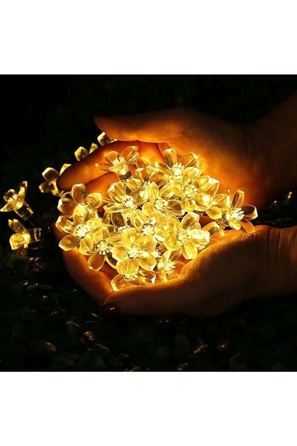 Solar 30 Ledli Çiçekli Günışığı Bahçe Aydınlatma Dekorasyon Güneş Enerjili - Just Cheap Store Görsel 4