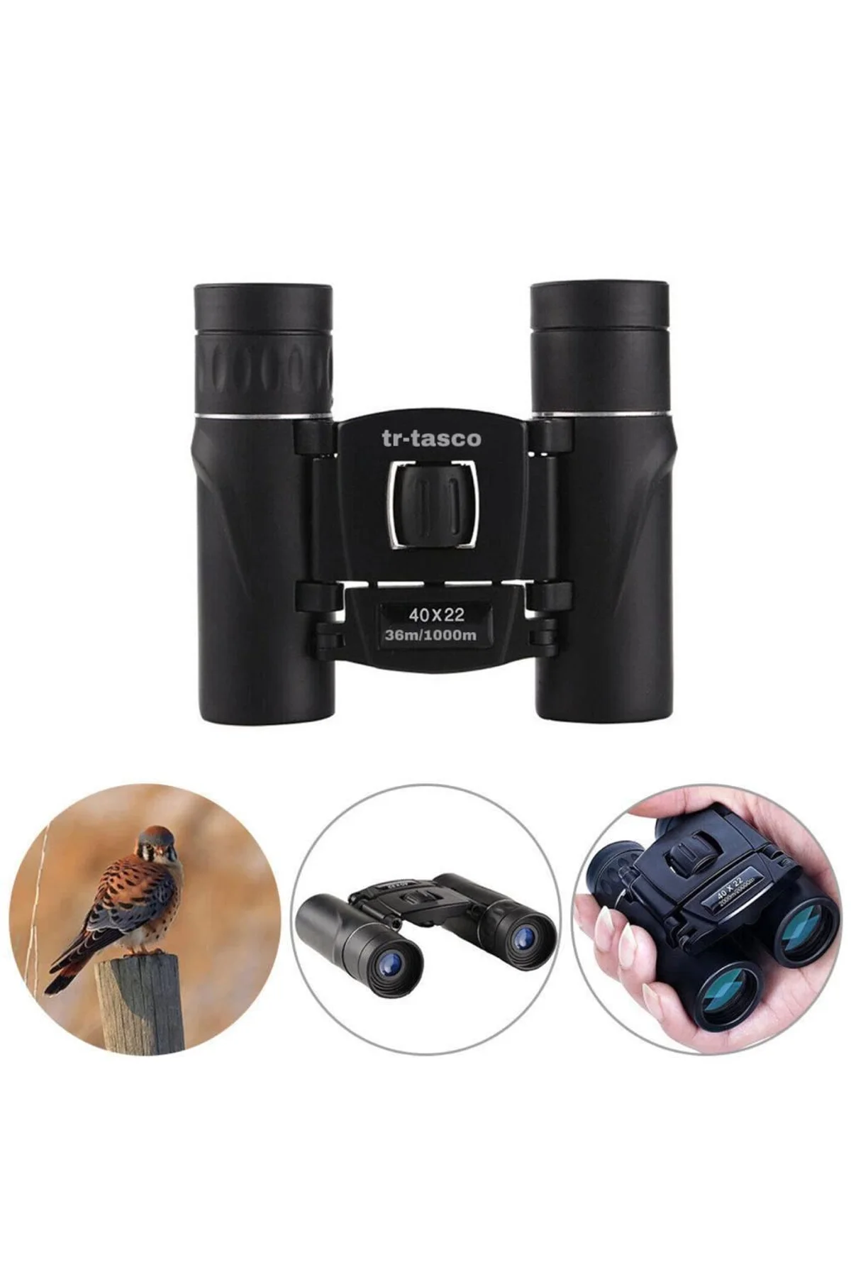 Tr 40x22 Cepte Taşımalı Kauçuk Kaplamalı Mini Dürbün 1000m/36m