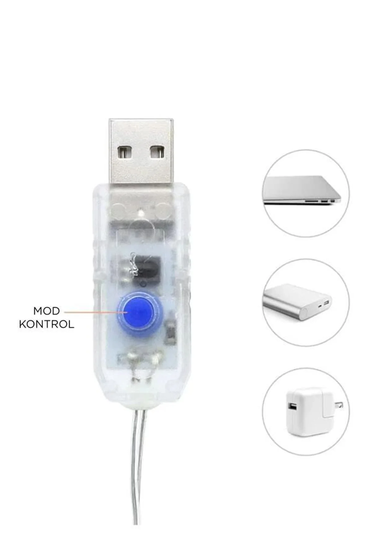 Lw-7 300 Ledli 10 Sarkıt Perde Led Işık, 8 Modlu Uzaktan Kumandalı, 3x3 Metre Peri Telli Led - Just Cheap Store Görsel 5