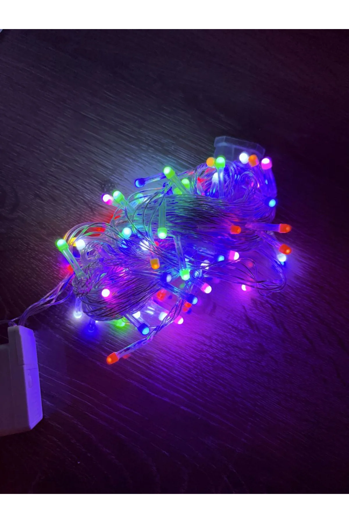 10m 100 Led Damla Uçlu Rgb Işık Şeffaf Kablo Mz-17-10